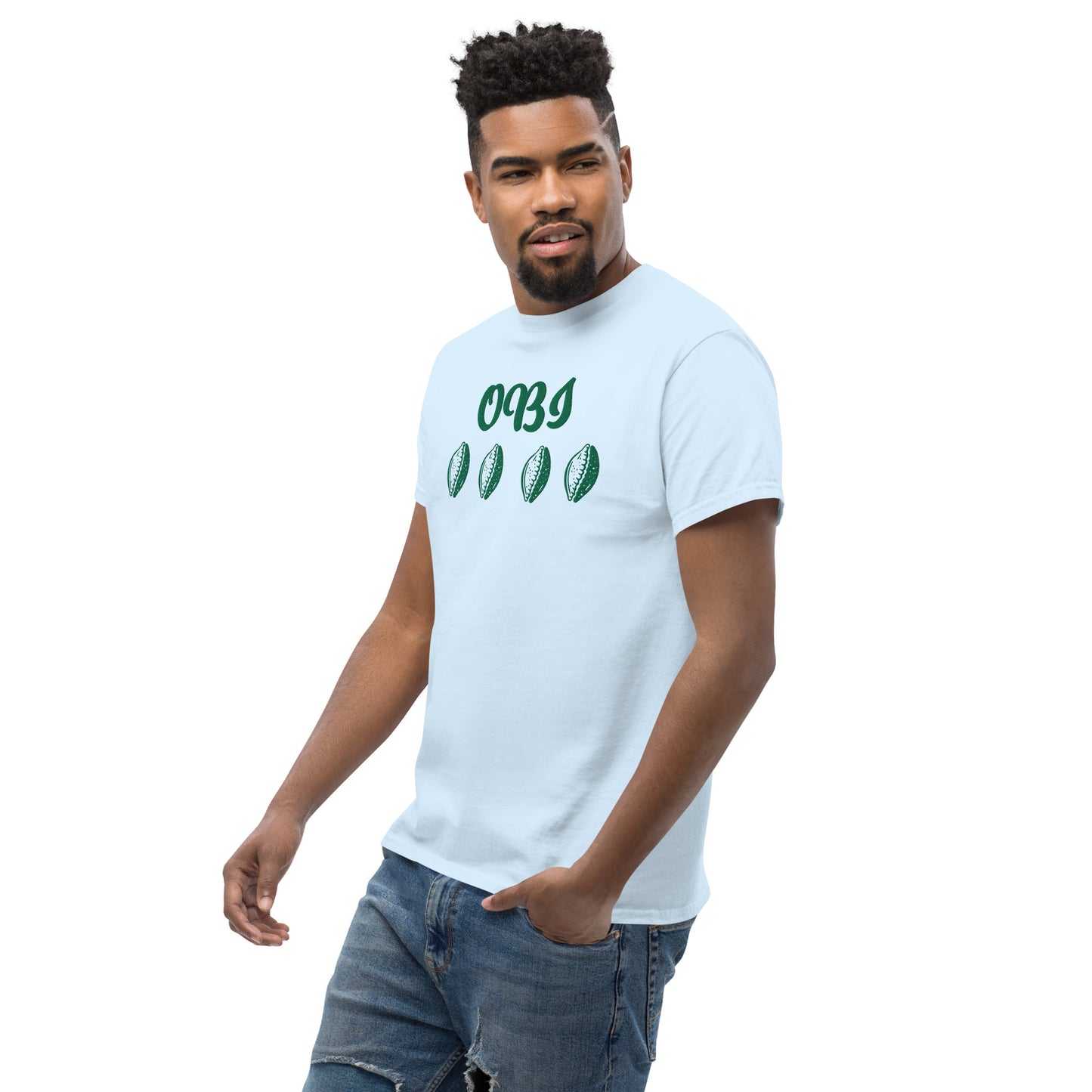 OBI Green Embroidered Unisex classic tee