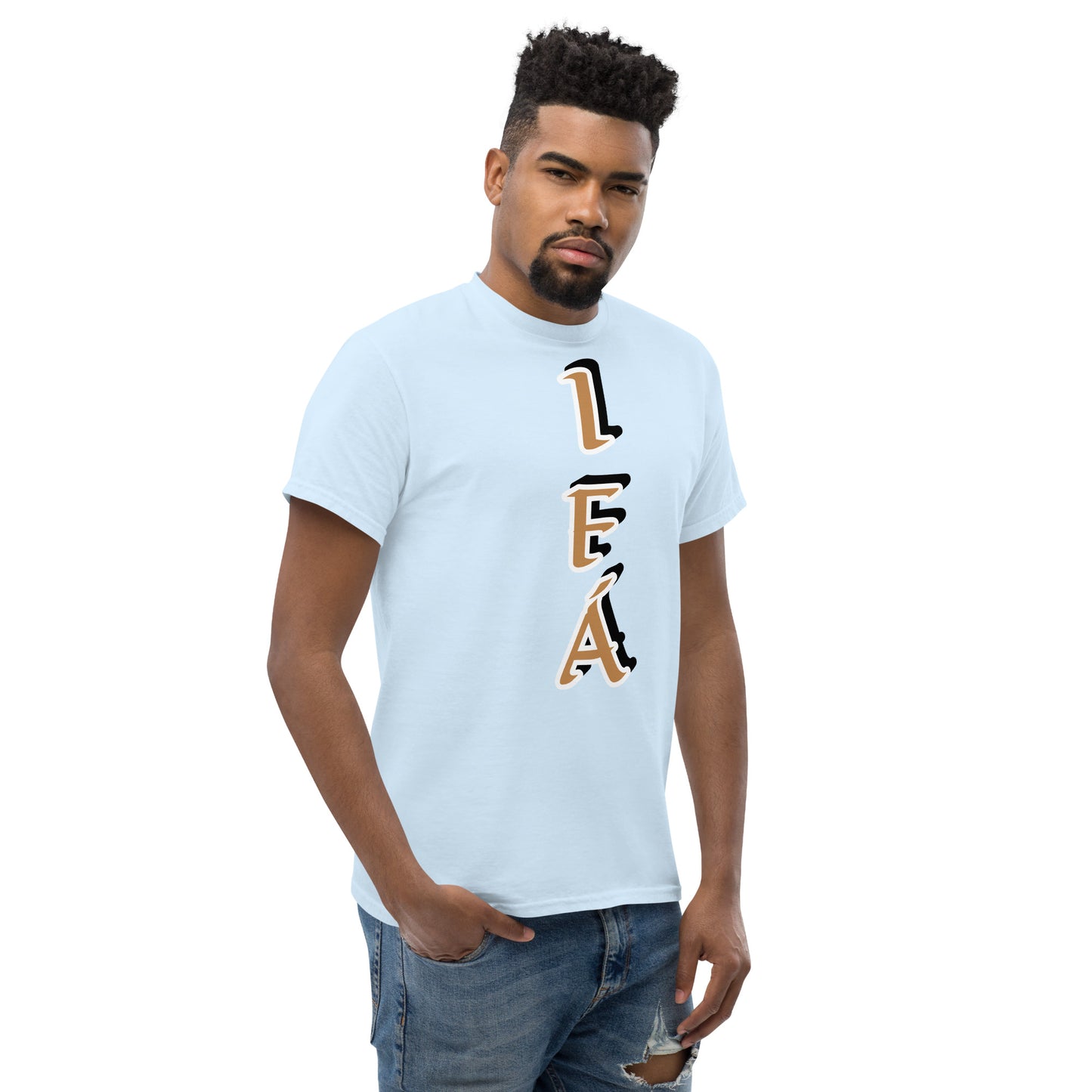 IFÁ Vertical Gold/Black Unisex classic tee