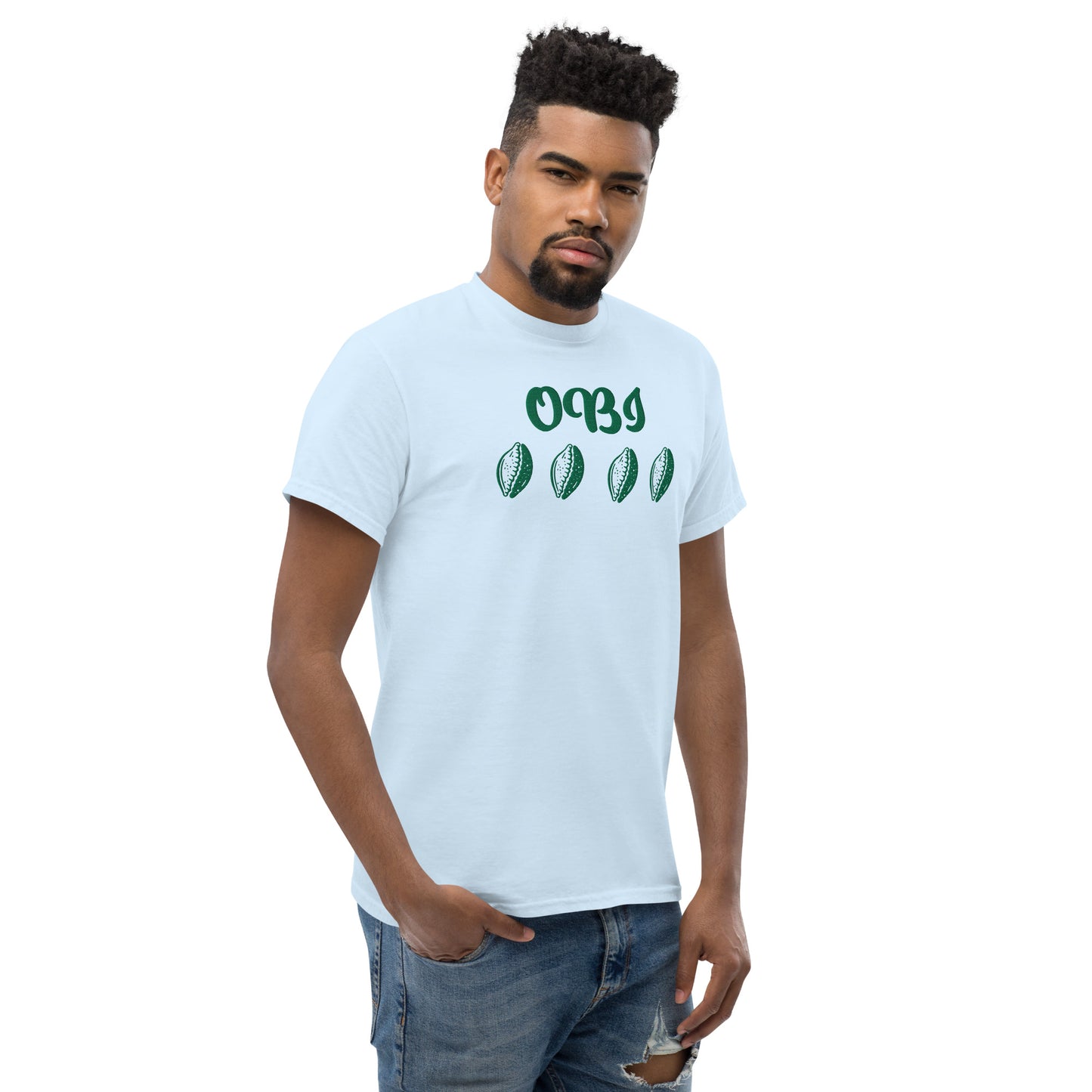 OBI Green Embroidered Unisex classic tee