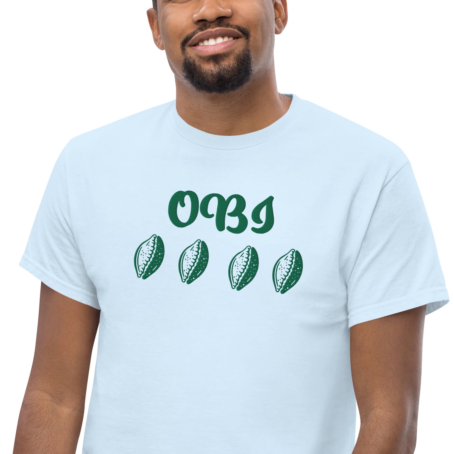 OBI Green Embroidered Unisex classic tee