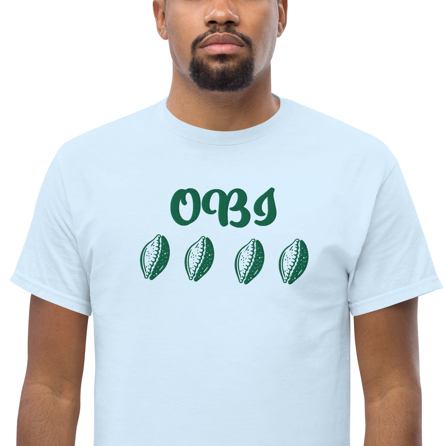 OBI Green Embroidered Unisex classic tee