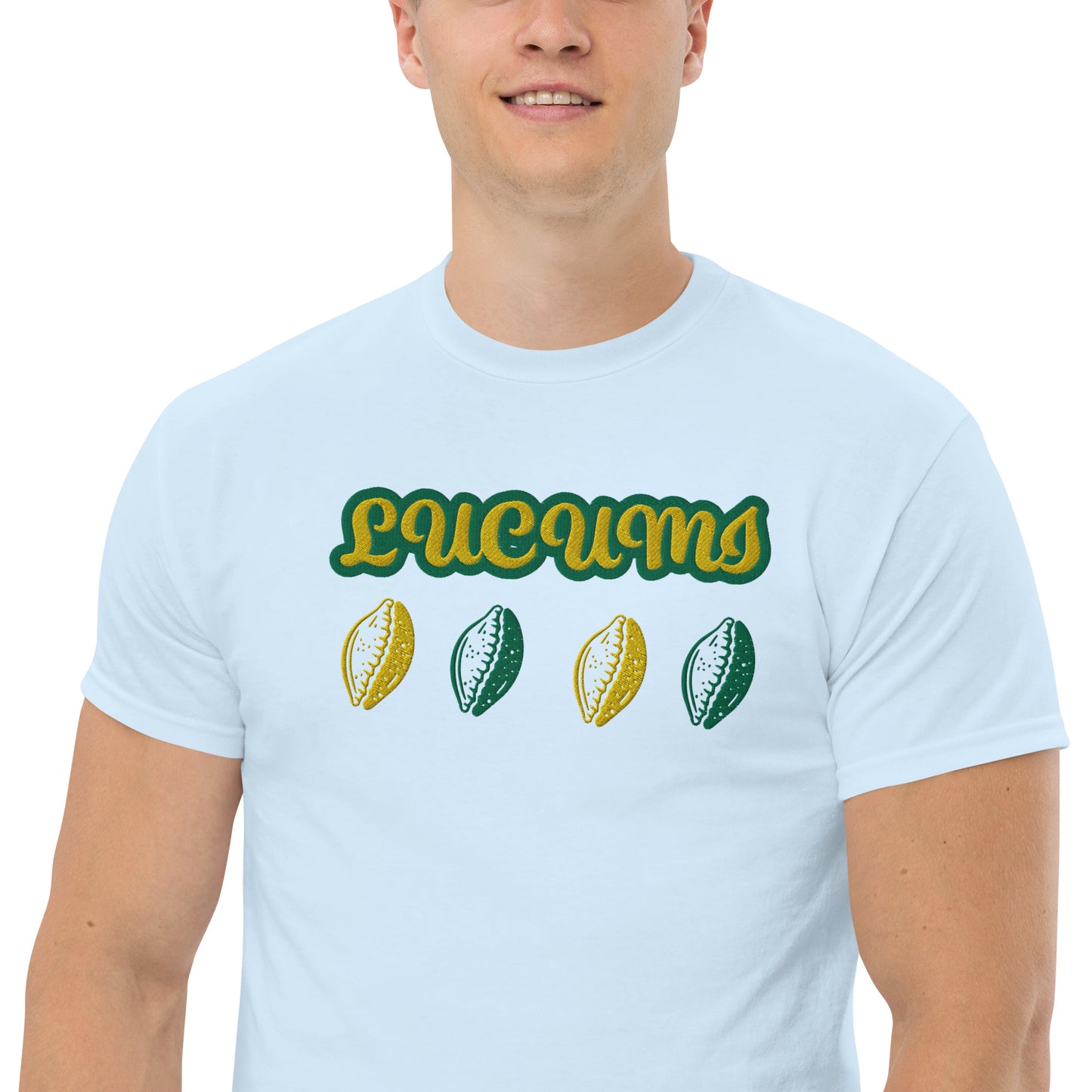 Lucumi Cowrie Reversed Embroidered Unisex classic tee