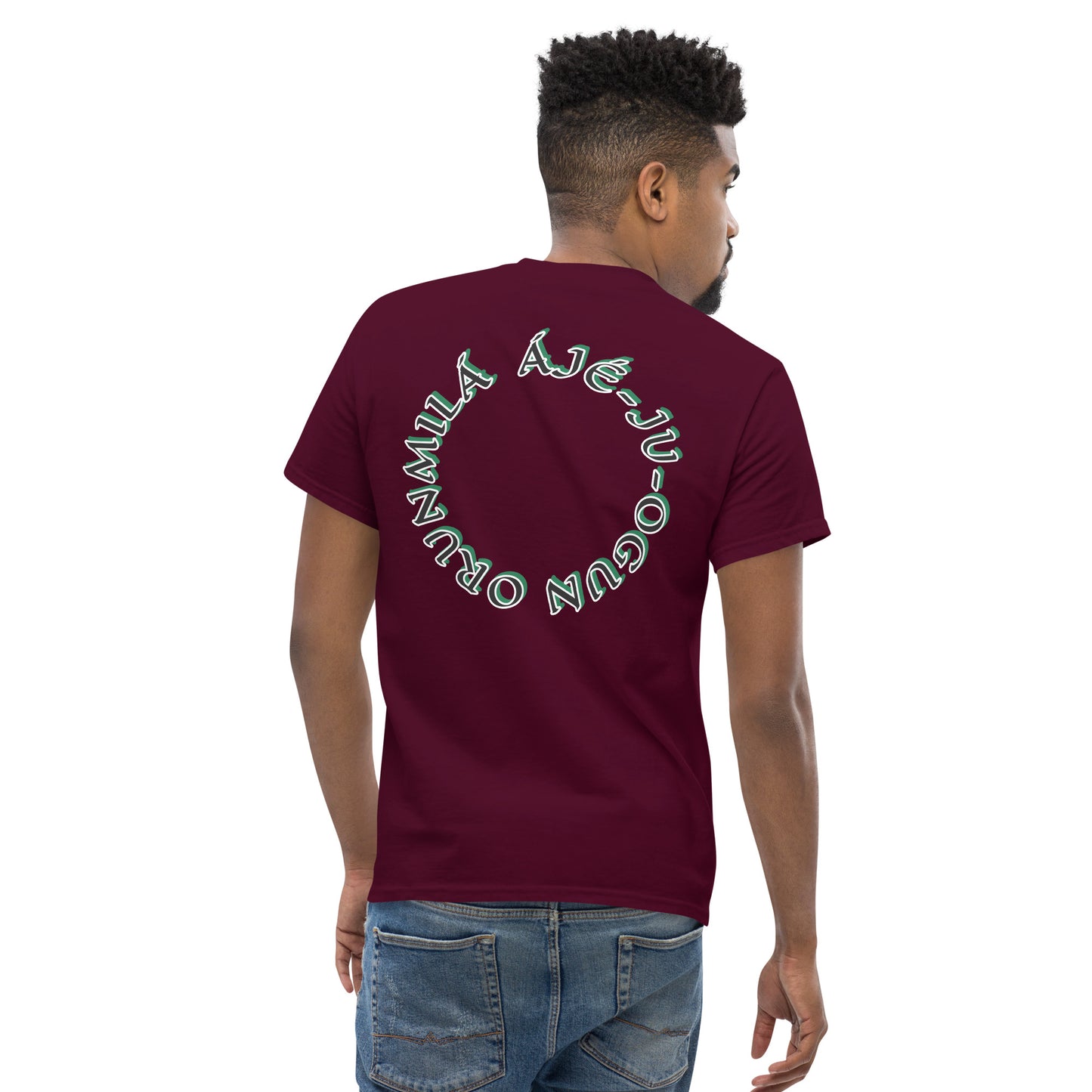 ORUNMILÁ Egbe IRÉ ÀWO Ifa Aje ju Ogun Reverse Unisex classic tee