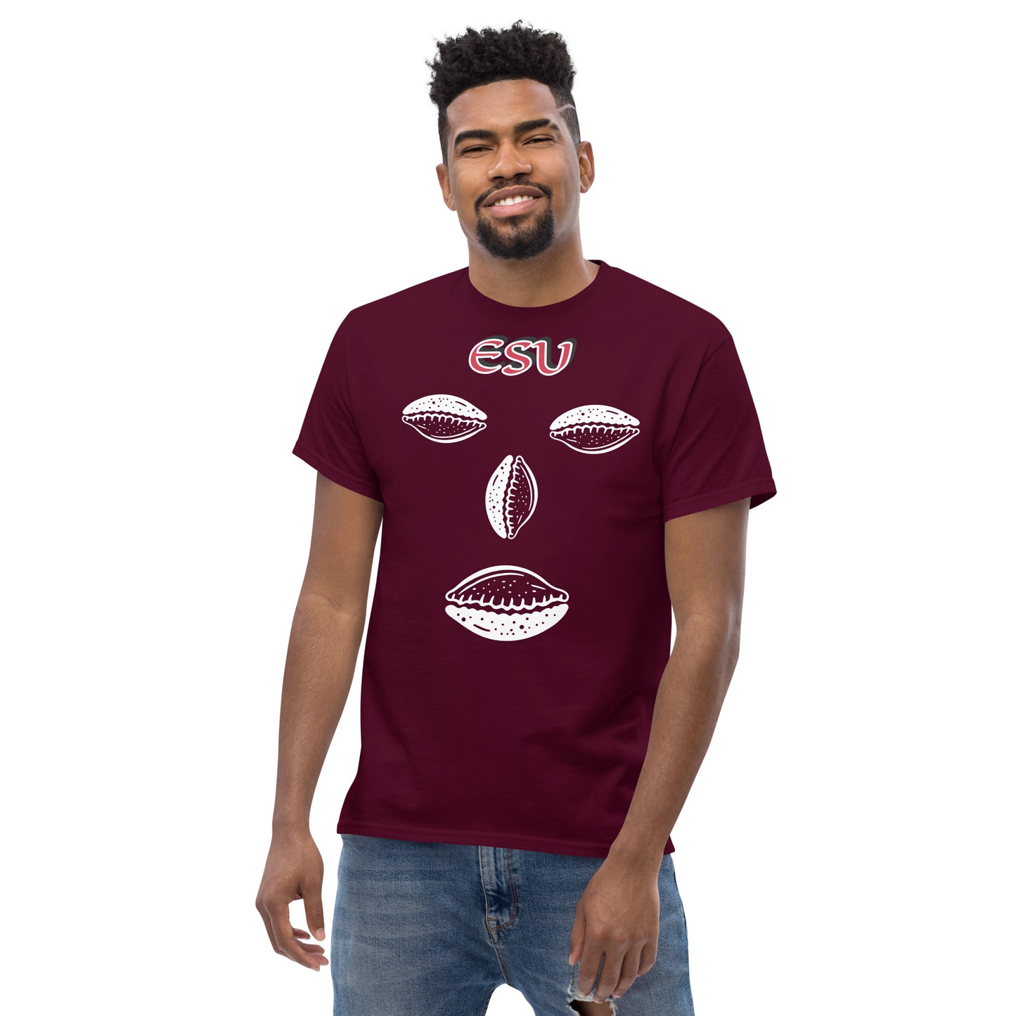 ESU Isese Cowrie White Unisex classic tee
