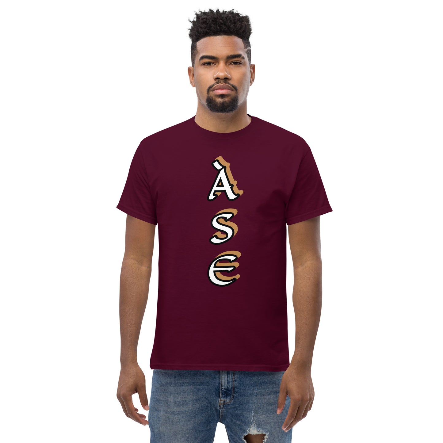 Ase white/gold Unisex classic tee