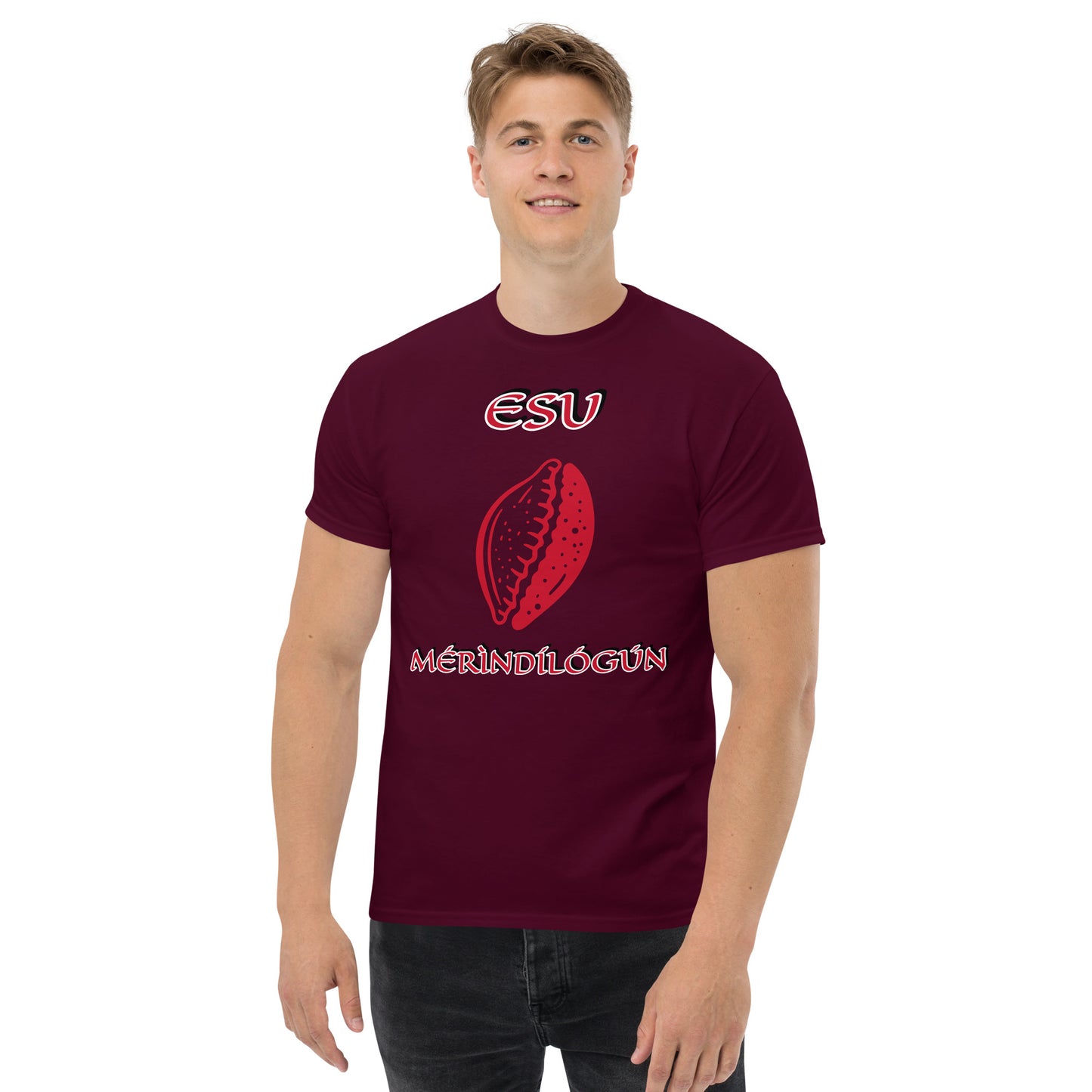 ESU Merindinlogun Isese Red Unisex classic tee