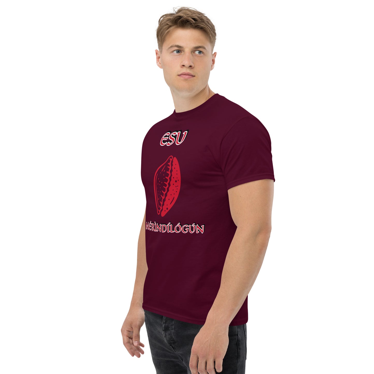 ESU Merindinlogun Isese Red Unisex classic tee