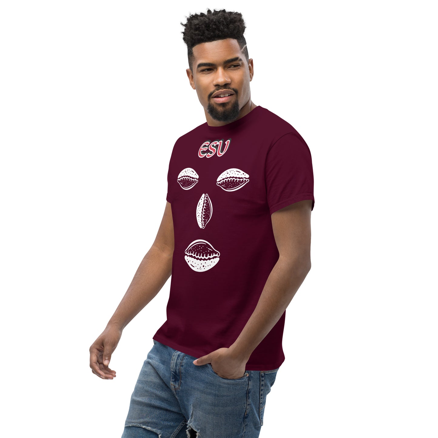 ESU Isese Cowrie White Unisex classic tee