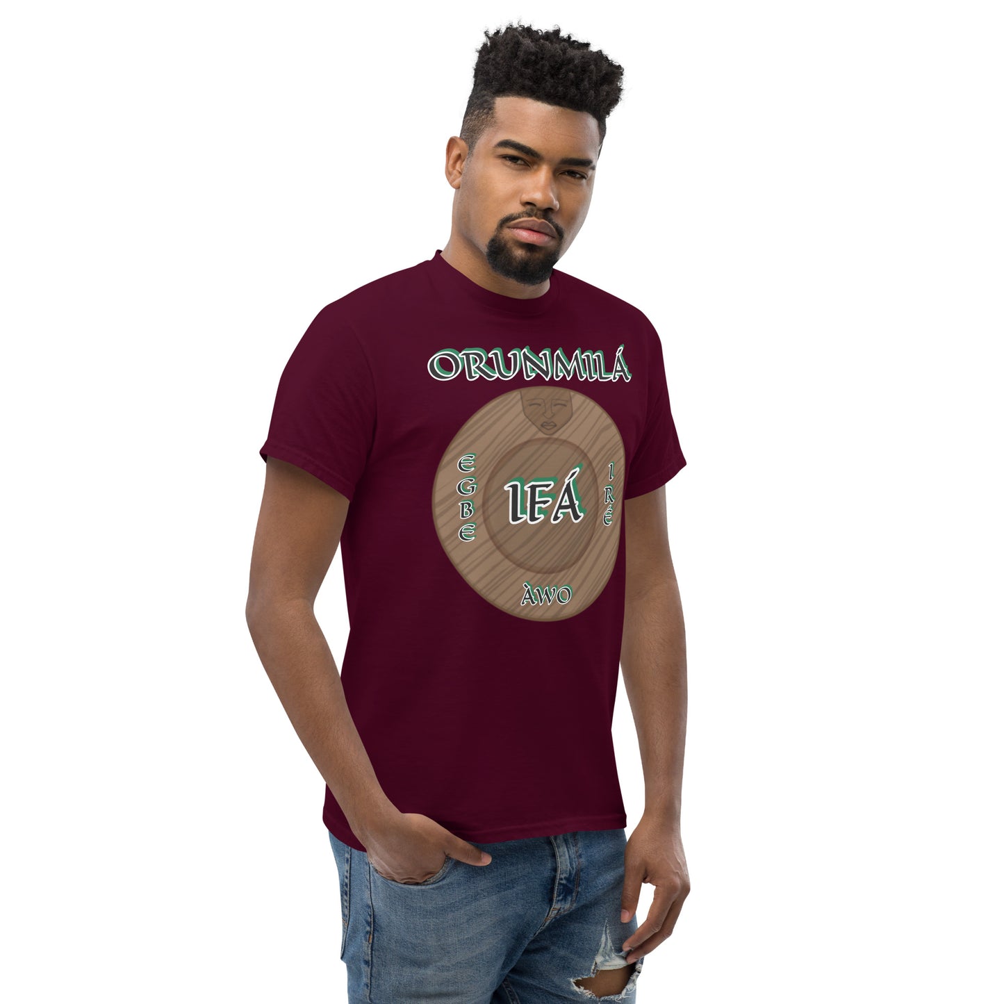 ORUNMILÁ Egbe IRÉ ÀWO Ifa Aje ju Ogun Reverse Unisex classic tee