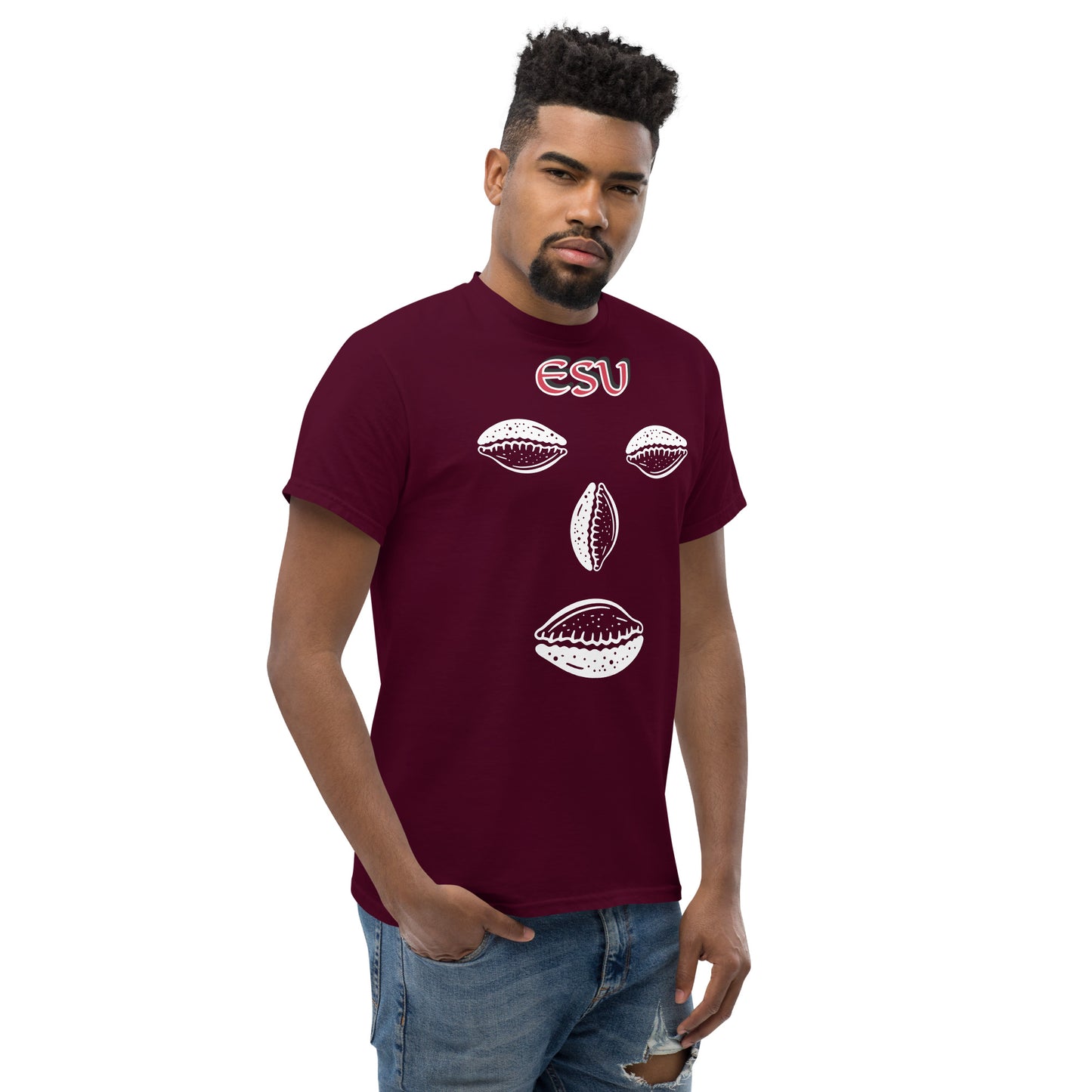 ESU Isese Cowrie White Unisex classic tee