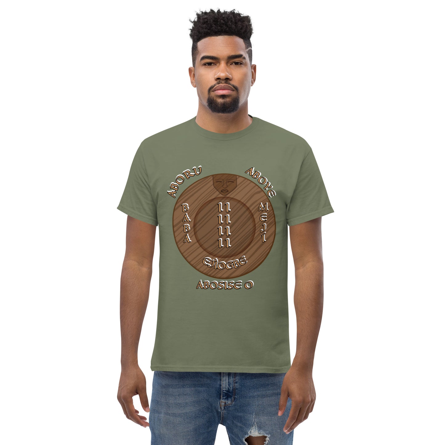 Baba Ejiogbe MEJI 2 Gold Unisex classic tee