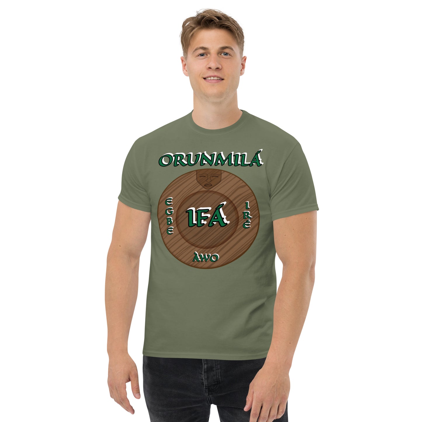 ORUNMILÁ Egbe IRÉ ÀWO Logo  Ifa Aje ju Ogun Unisex classic tee