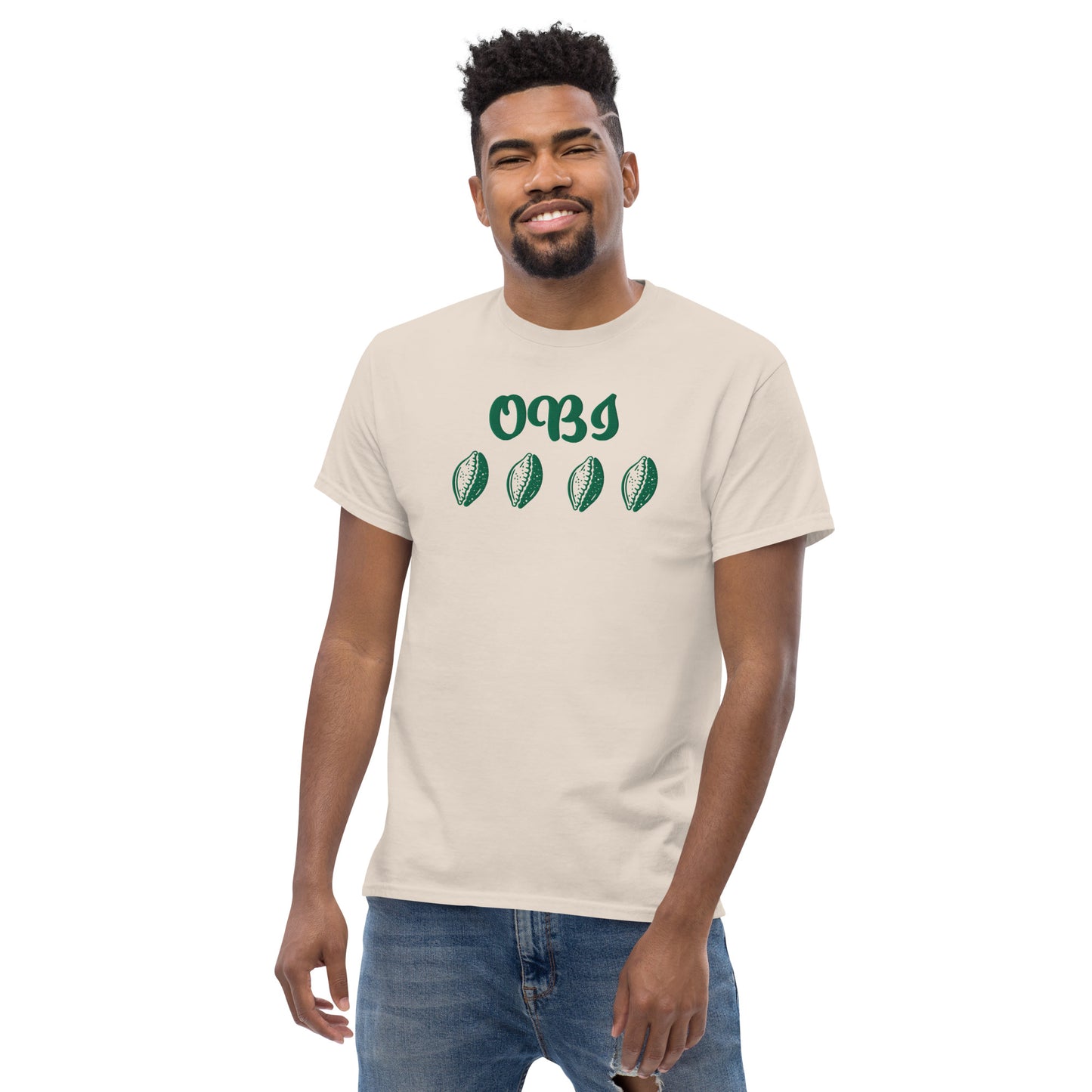 OBI Green Embroidered Unisex classic tee