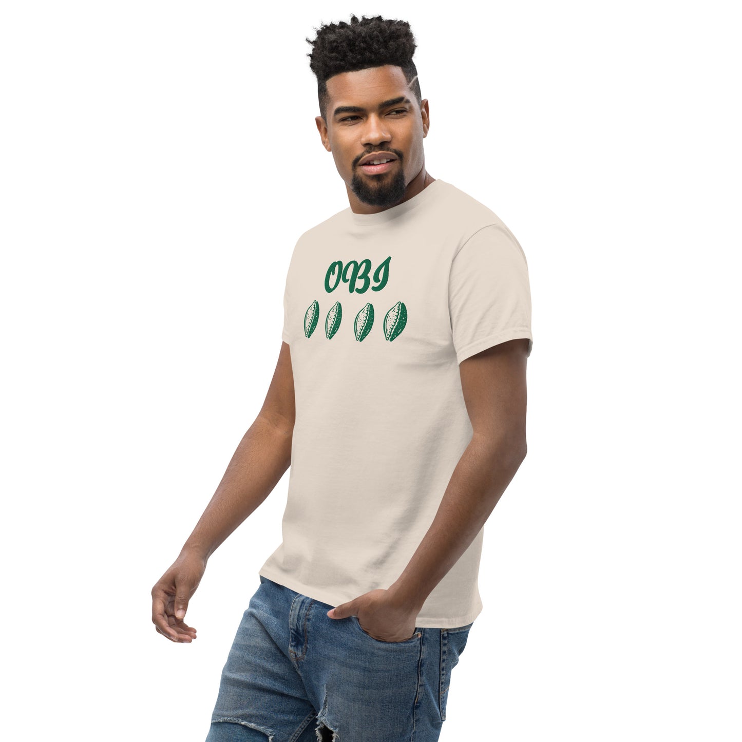 OBI Green Embroidered Unisex classic tee