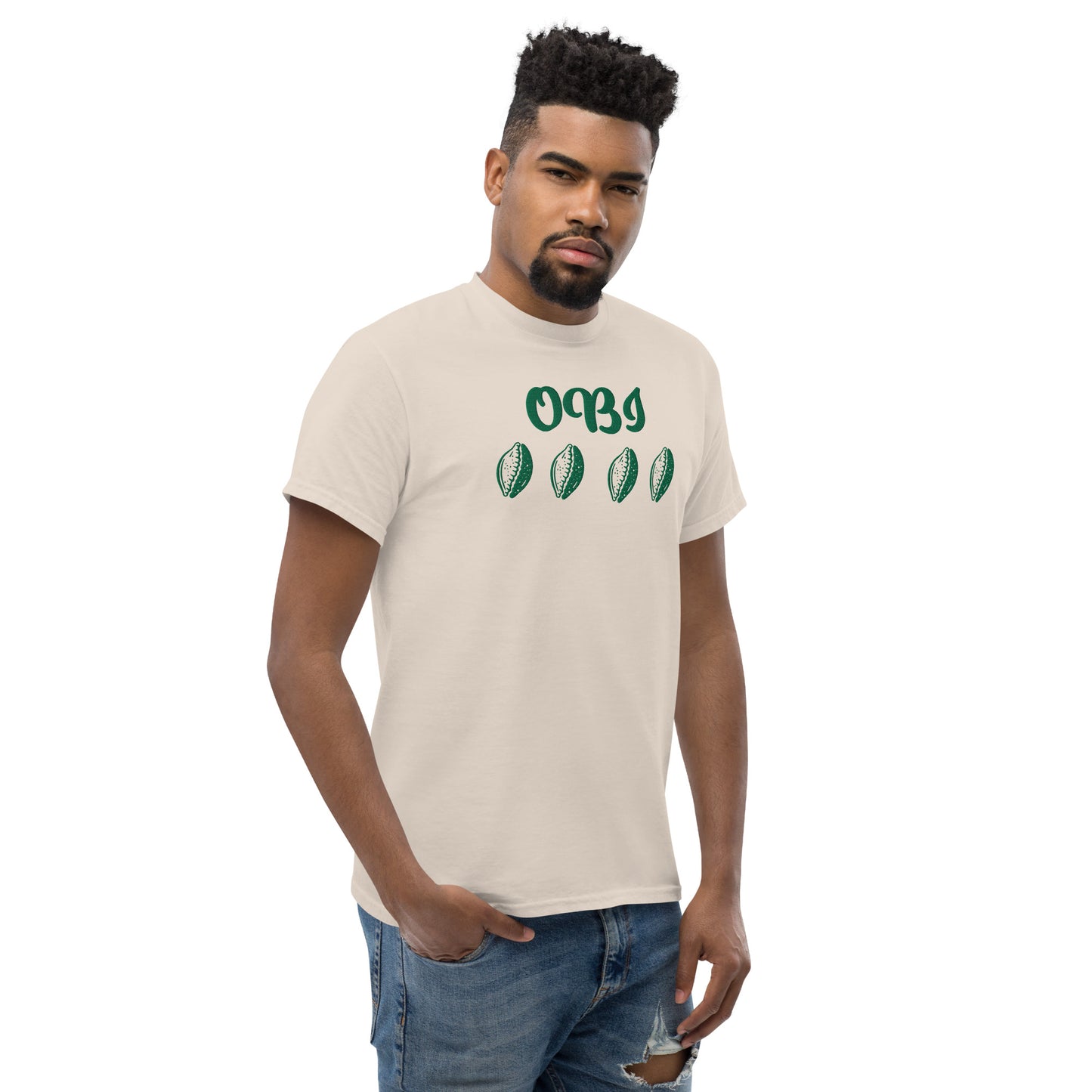 OBI Green Embroidered Unisex classic tee