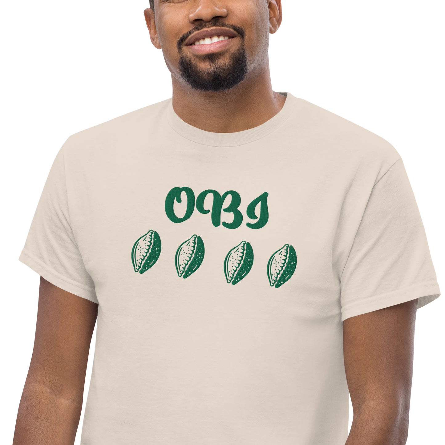 OBI Green Embroidered Unisex classic tee