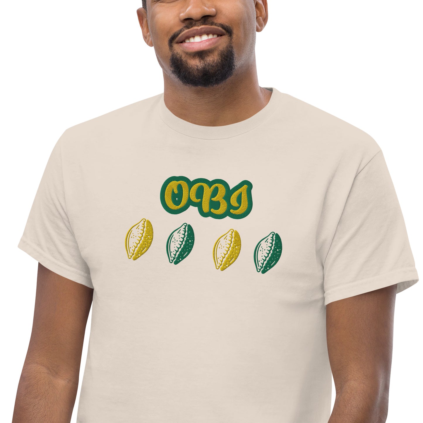 OBI Lucumi Reversed Embroidered Unisex classic tee