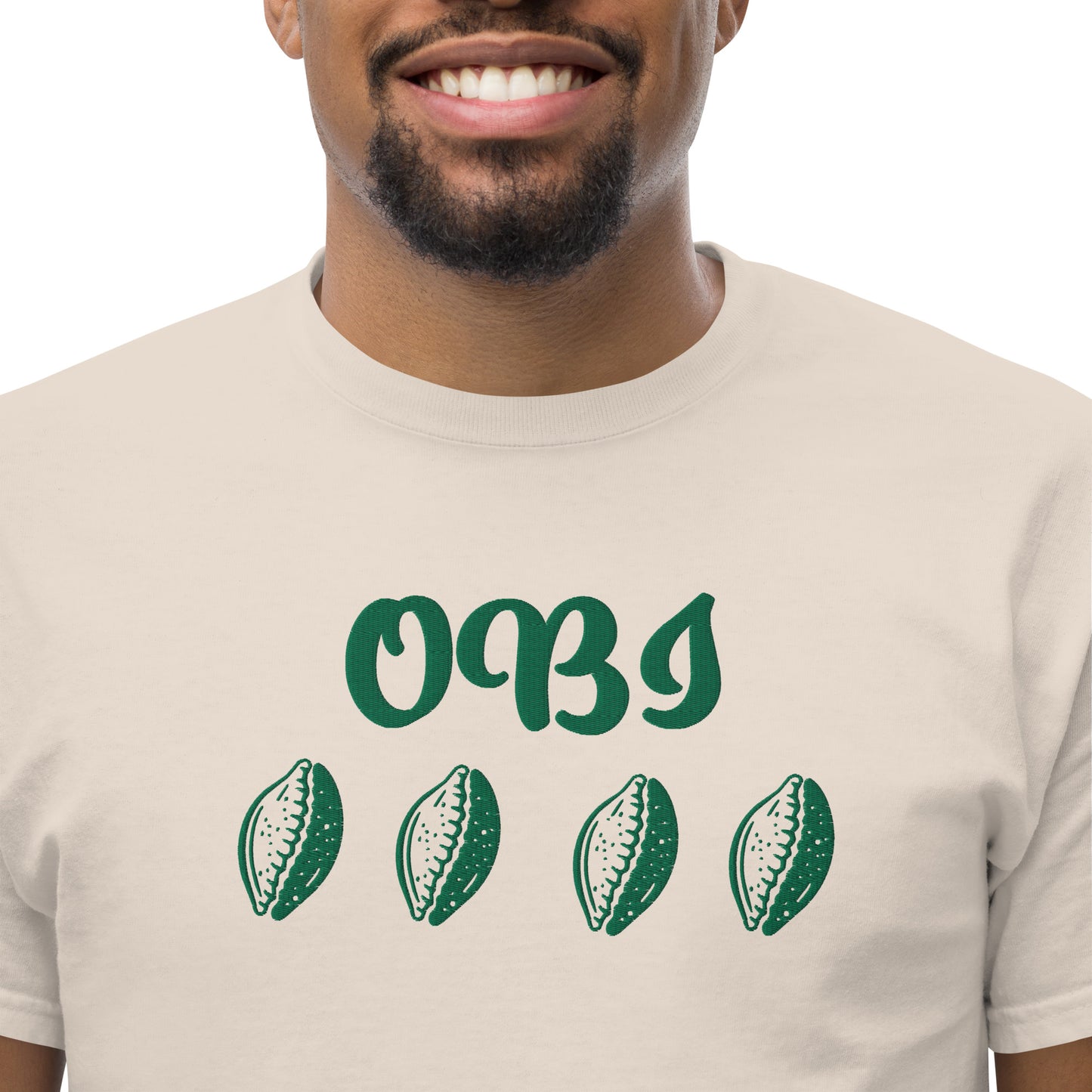 OBI Green Embroidered Unisex classic tee