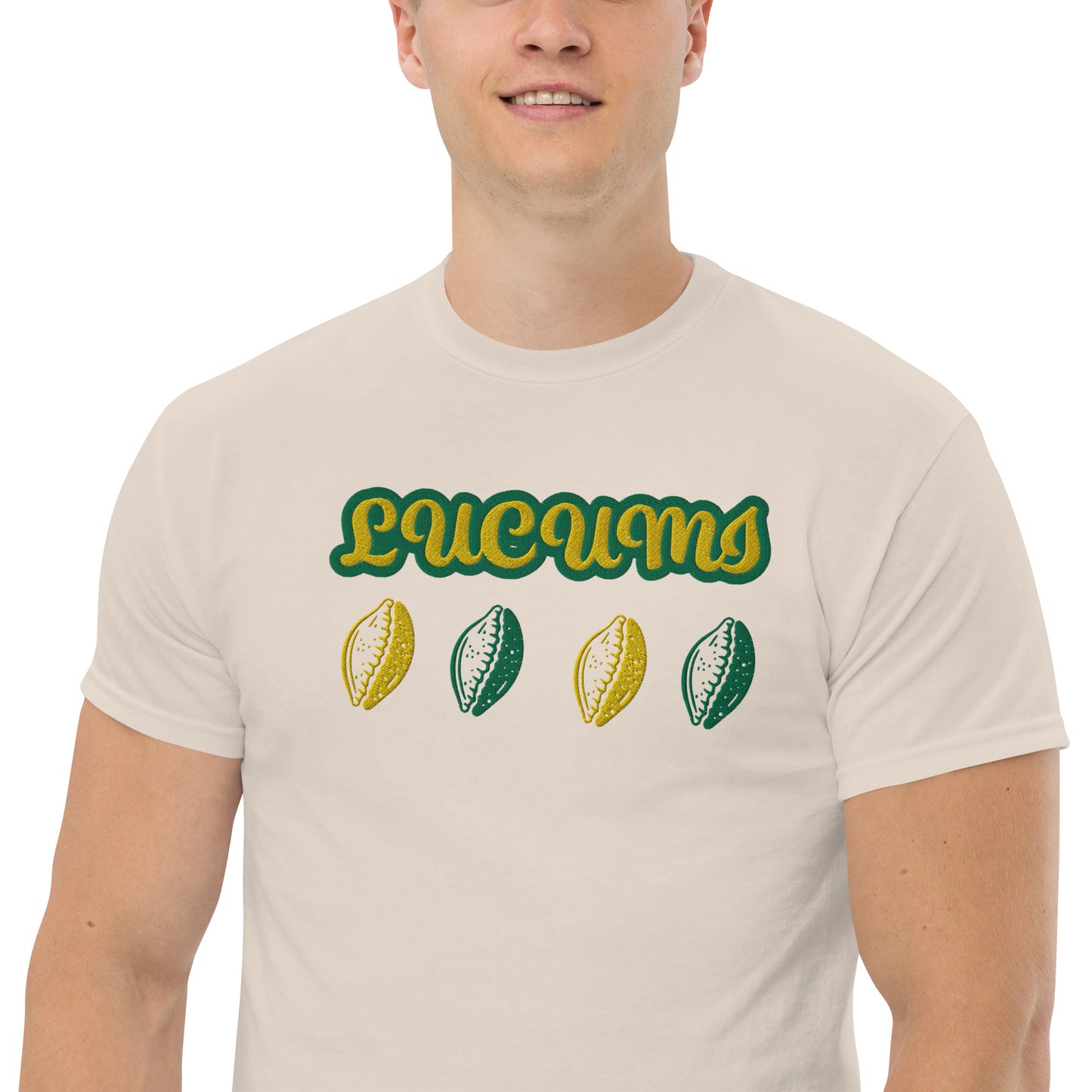 Lucumi Cowrie Reversed Embroidered Unisex classic tee