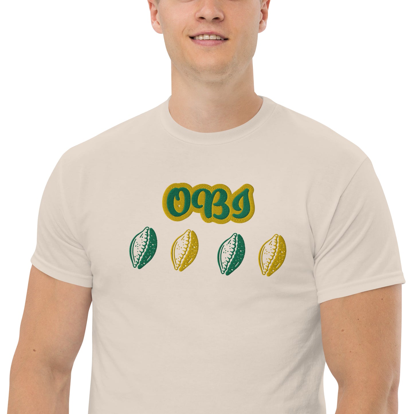 OBI Lucumi Embroidered Unisex classic tee