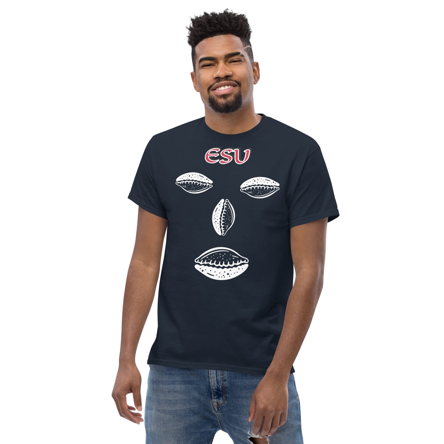 ESU Isese Cowrie White Unisex classic tee
