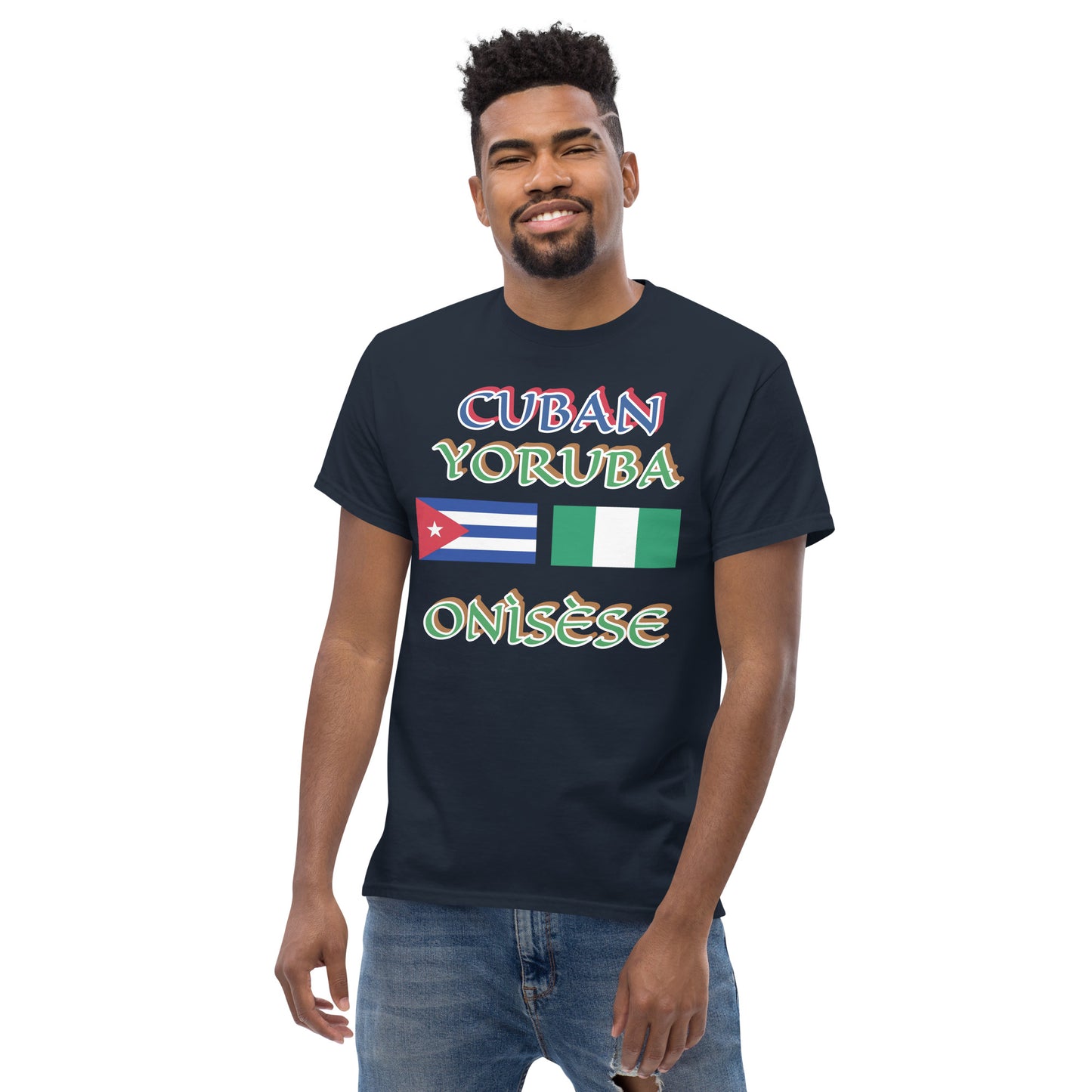 Cuban Yoruba Onisese Dual Flag Unisex classic tee