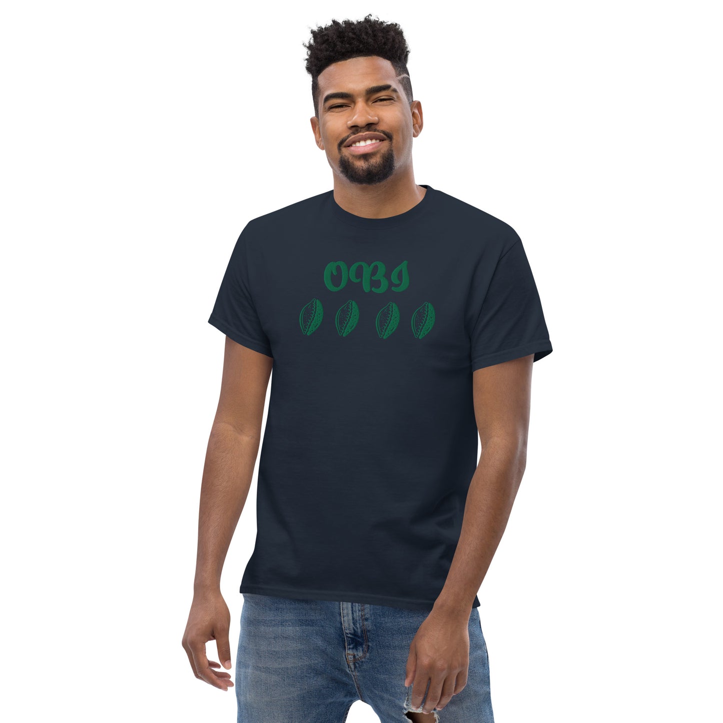 OBI Green Embroidered Unisex classic tee