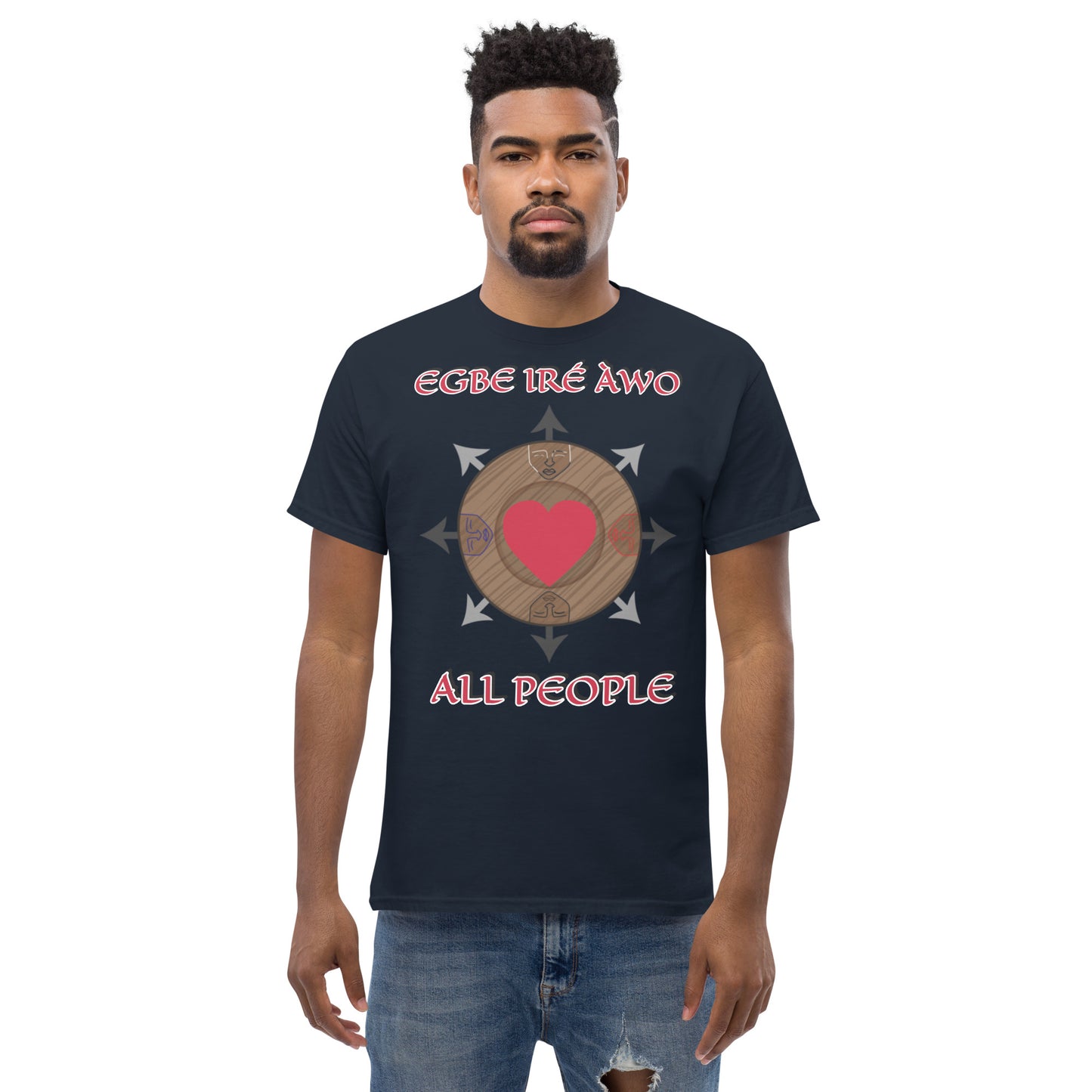 Egbe Ire Awo Logo Love all people Unisex classic tee