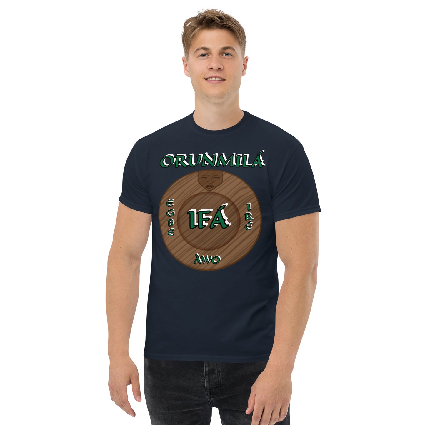 ORUNMILÁ Egbe IRÉ ÀWO Logo  Ifa Aje ju Ogun Unisex classic tee