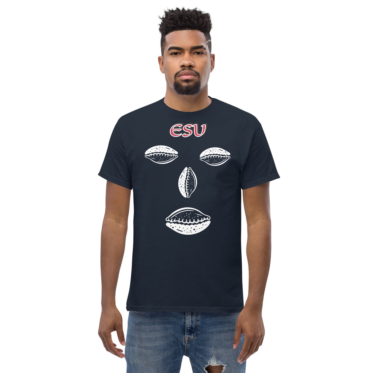 ESU Isese Cowrie White Unisex classic tee