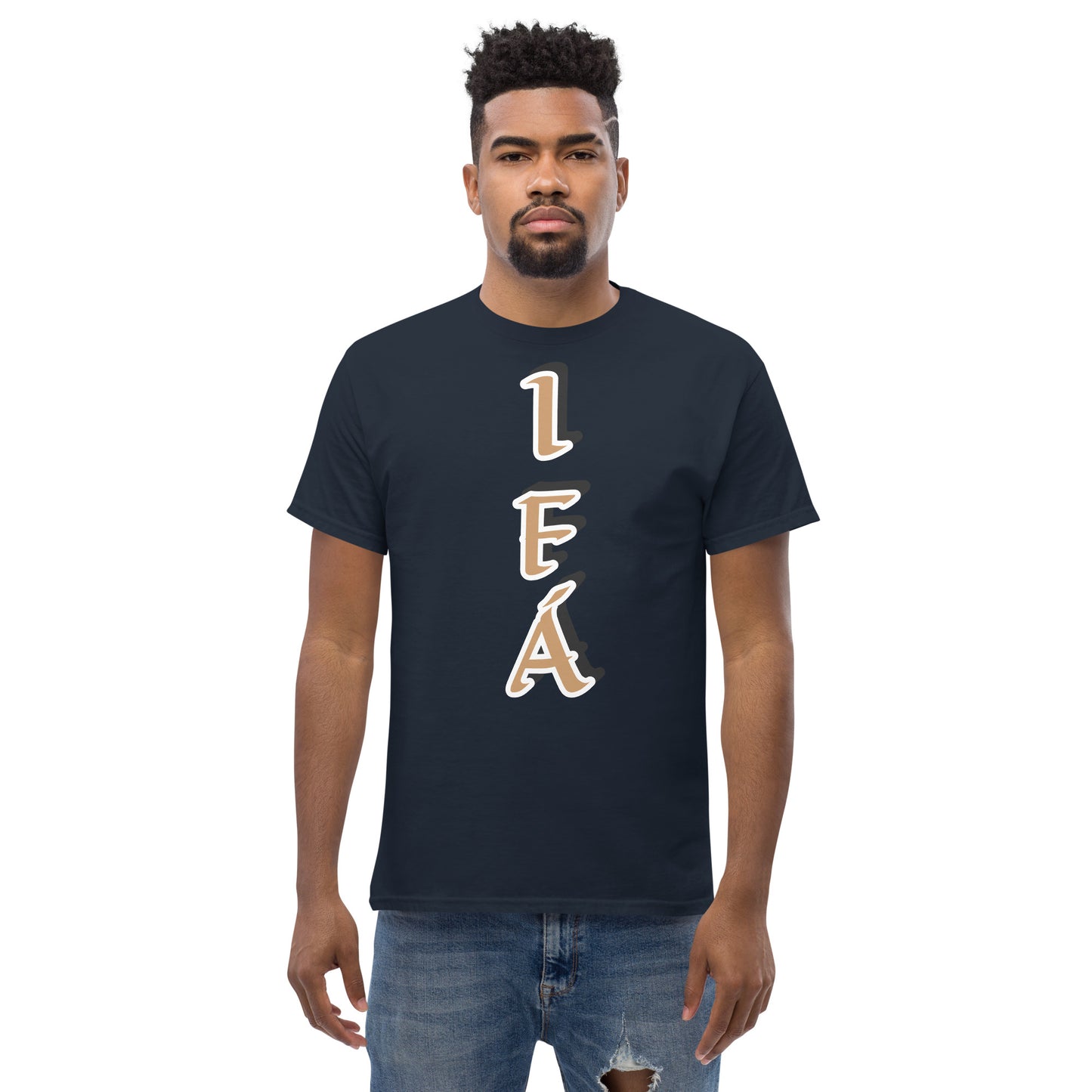 IFÁ Vertical Gold/Black Unisex classic tee