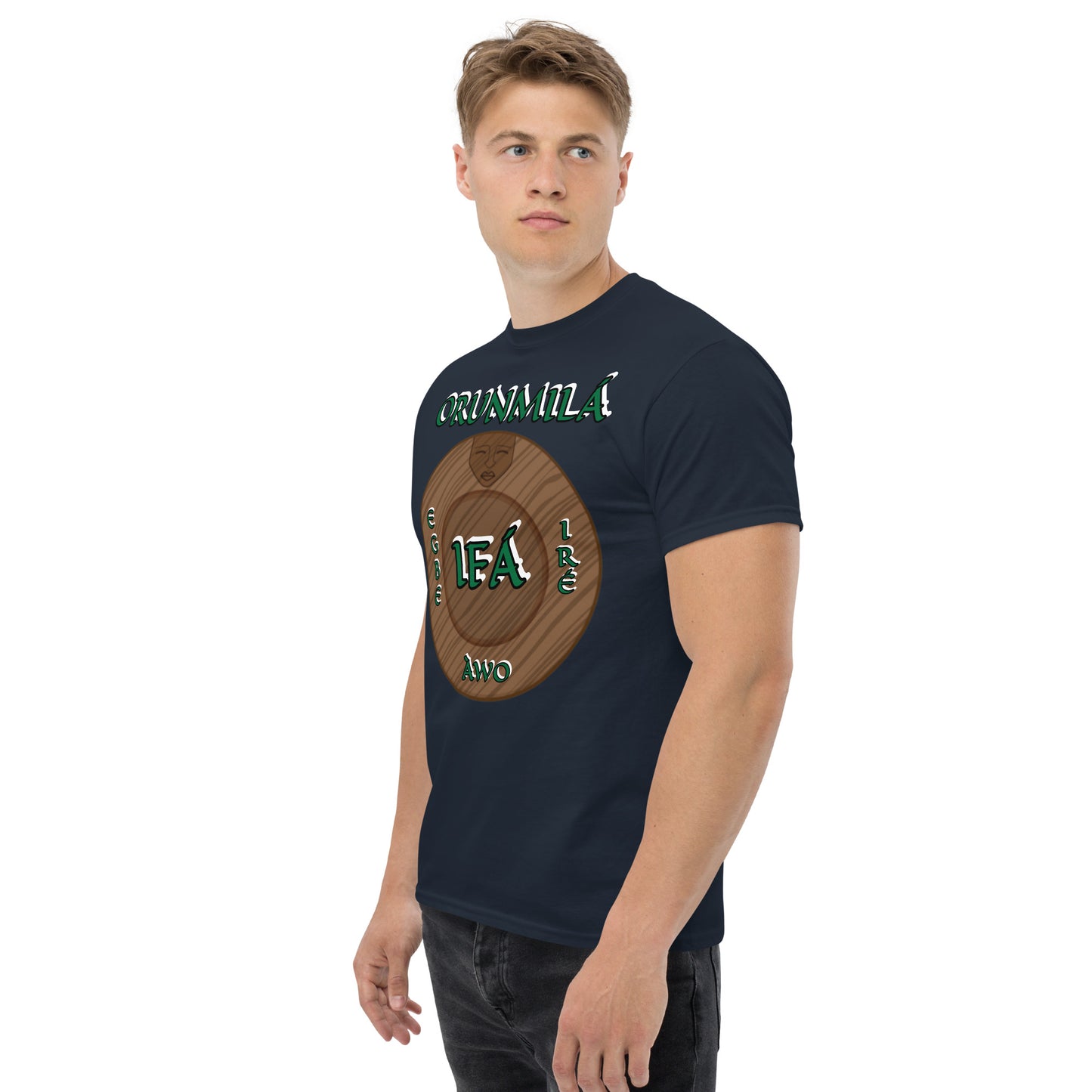 ORUNMILÁ Egbe IRÉ ÀWO Logo  Ifa Aje ju Ogun Unisex classic tee