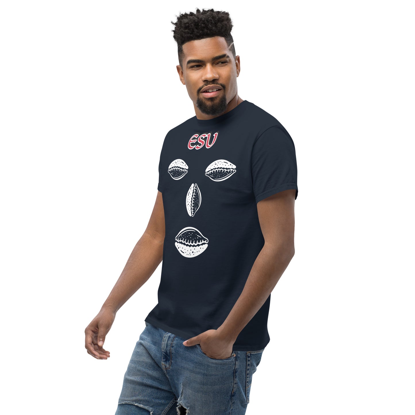 ESU Isese Cowrie White Unisex classic tee