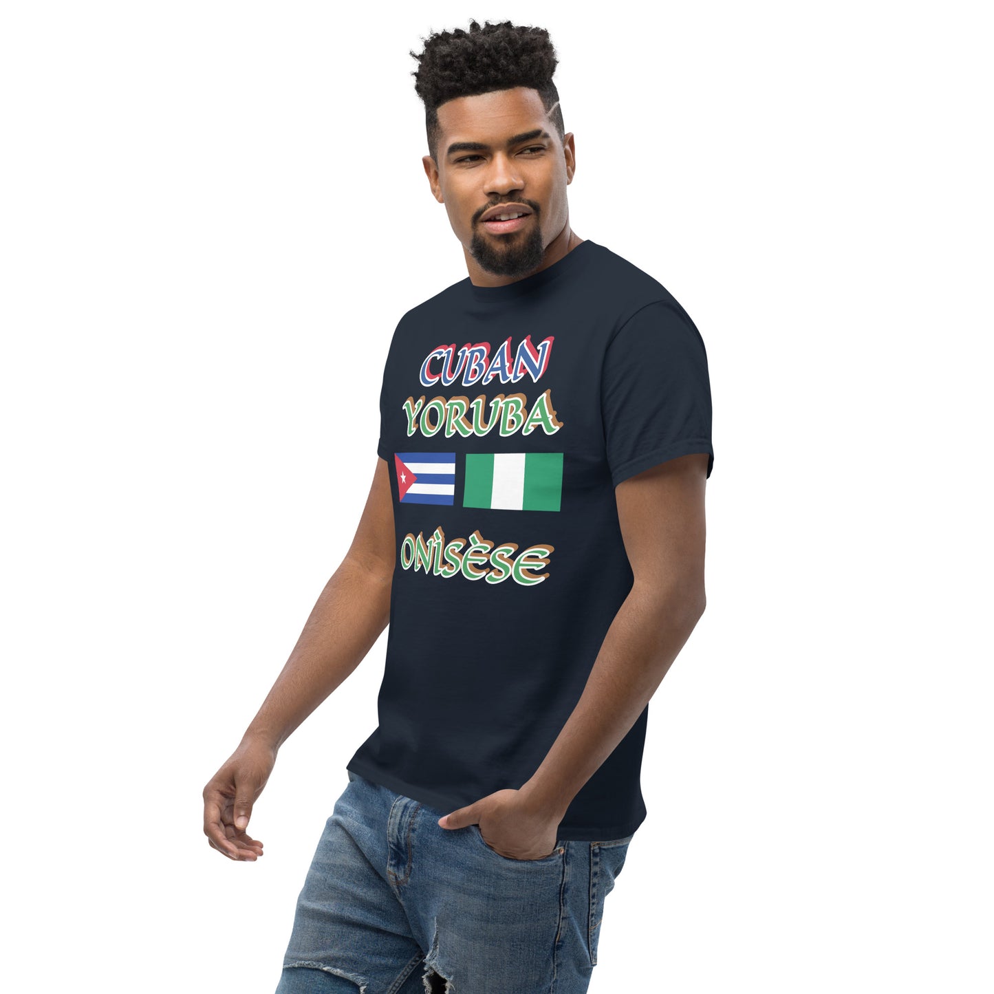 Cuban Yoruba Onisese Dual Flag Unisex classic tee