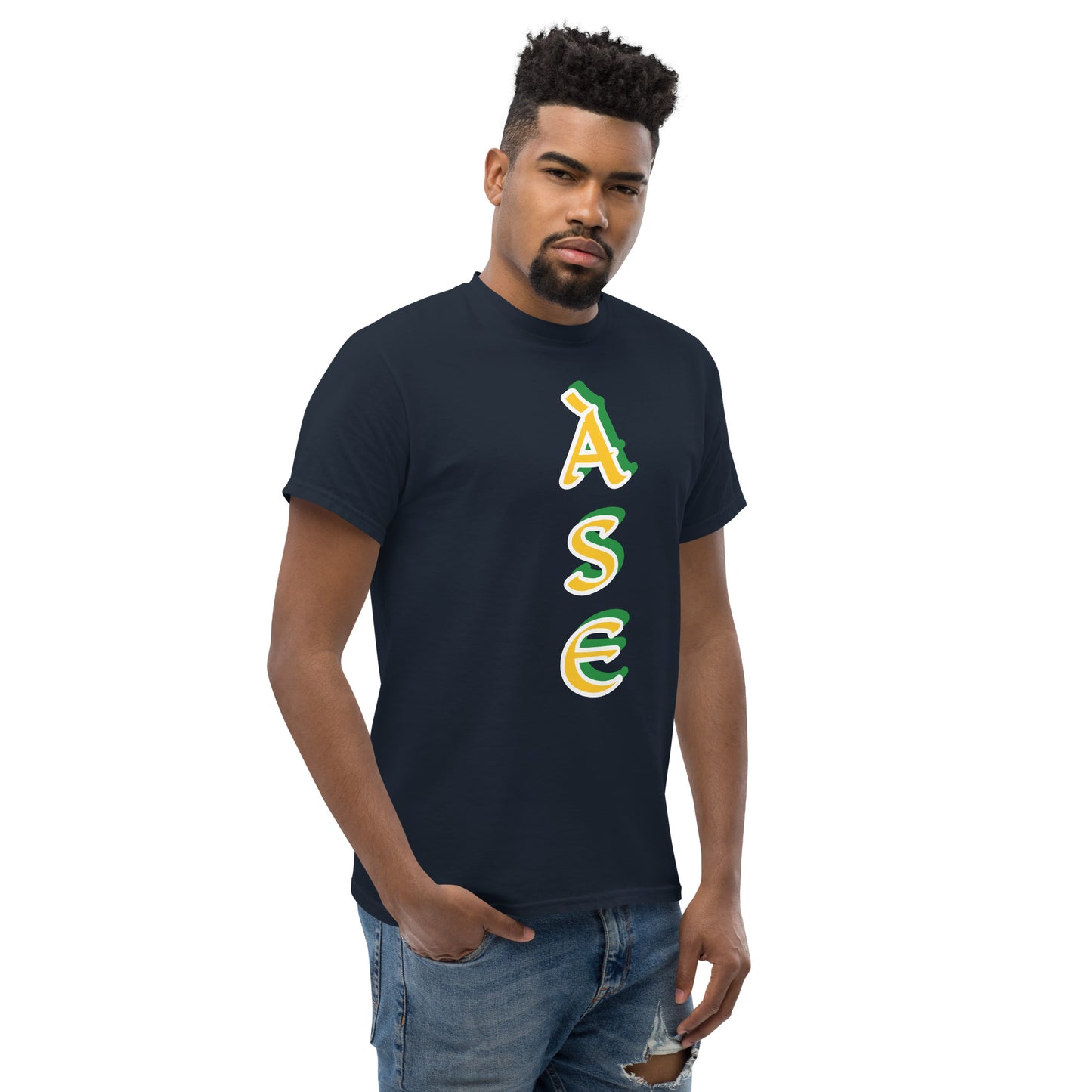 Ase Lucumi reverse vertical Unisex classic tee