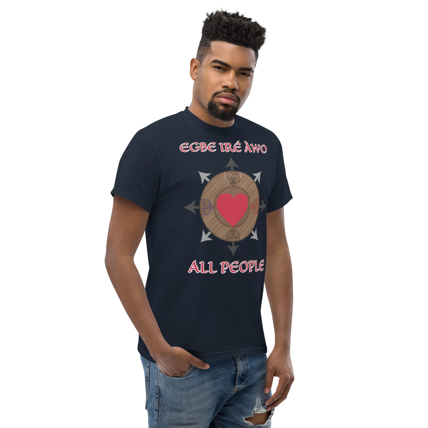 Egbe Ire Awo Logo Love all people Unisex classic tee