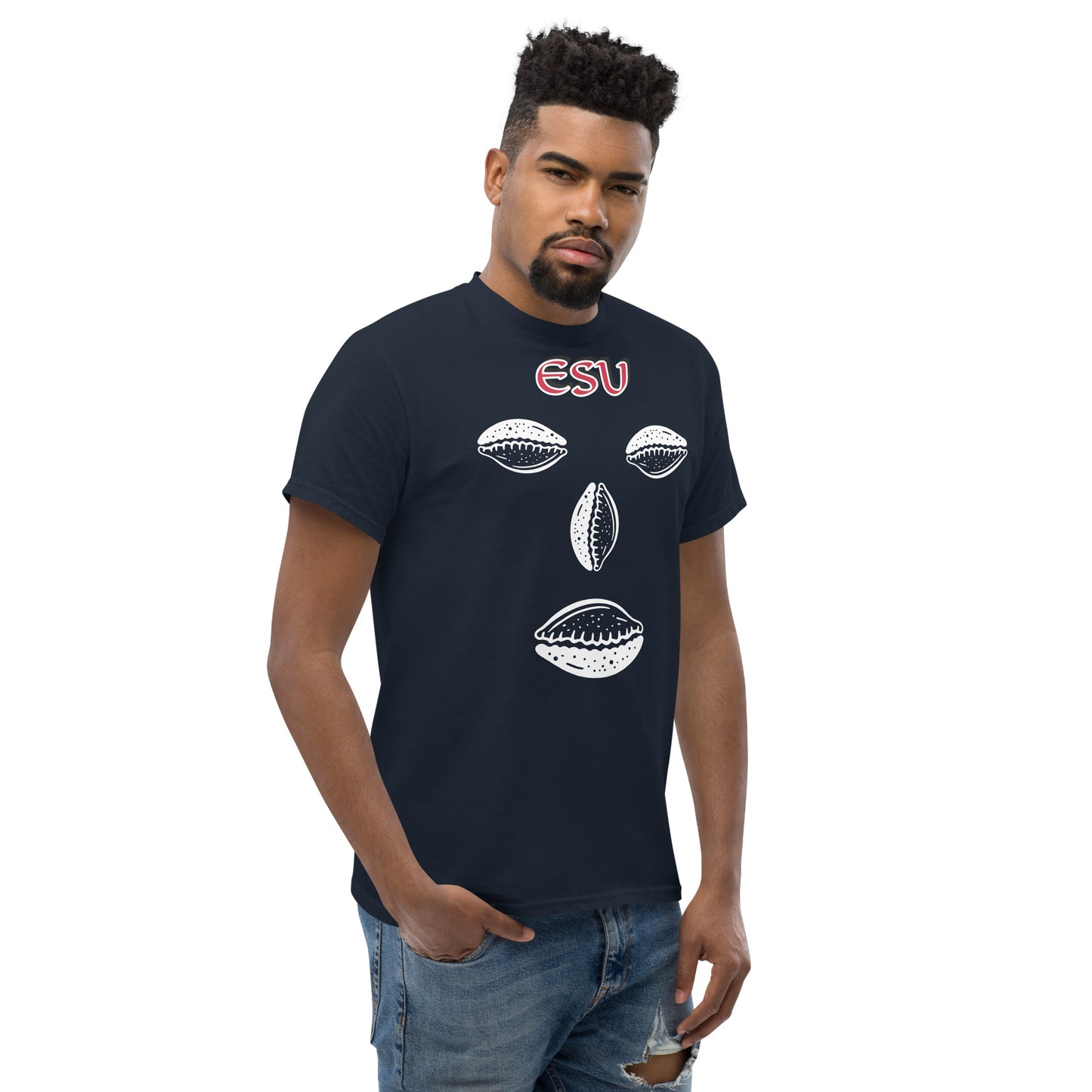 ESU Isese Cowrie White Unisex classic tee