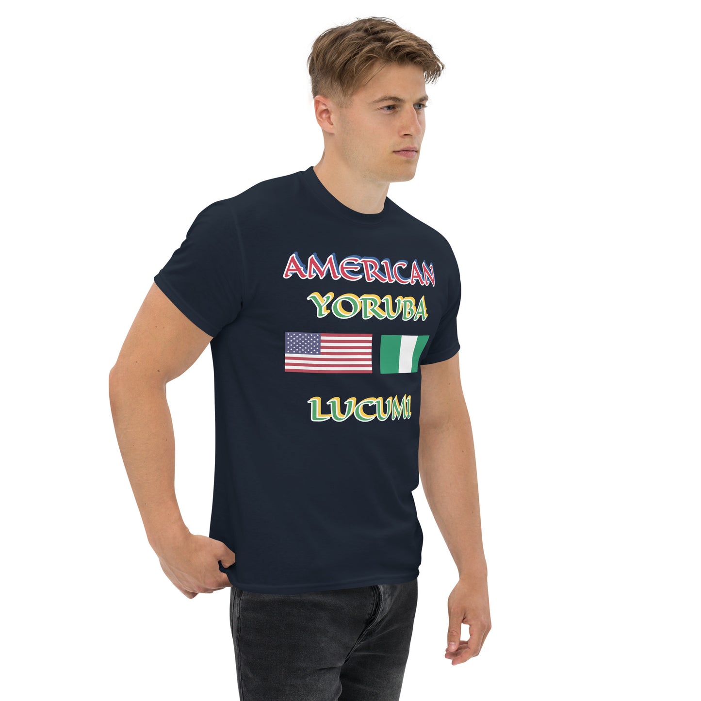 American Yoruba Lucumi Dual Flag Unisex classic tee