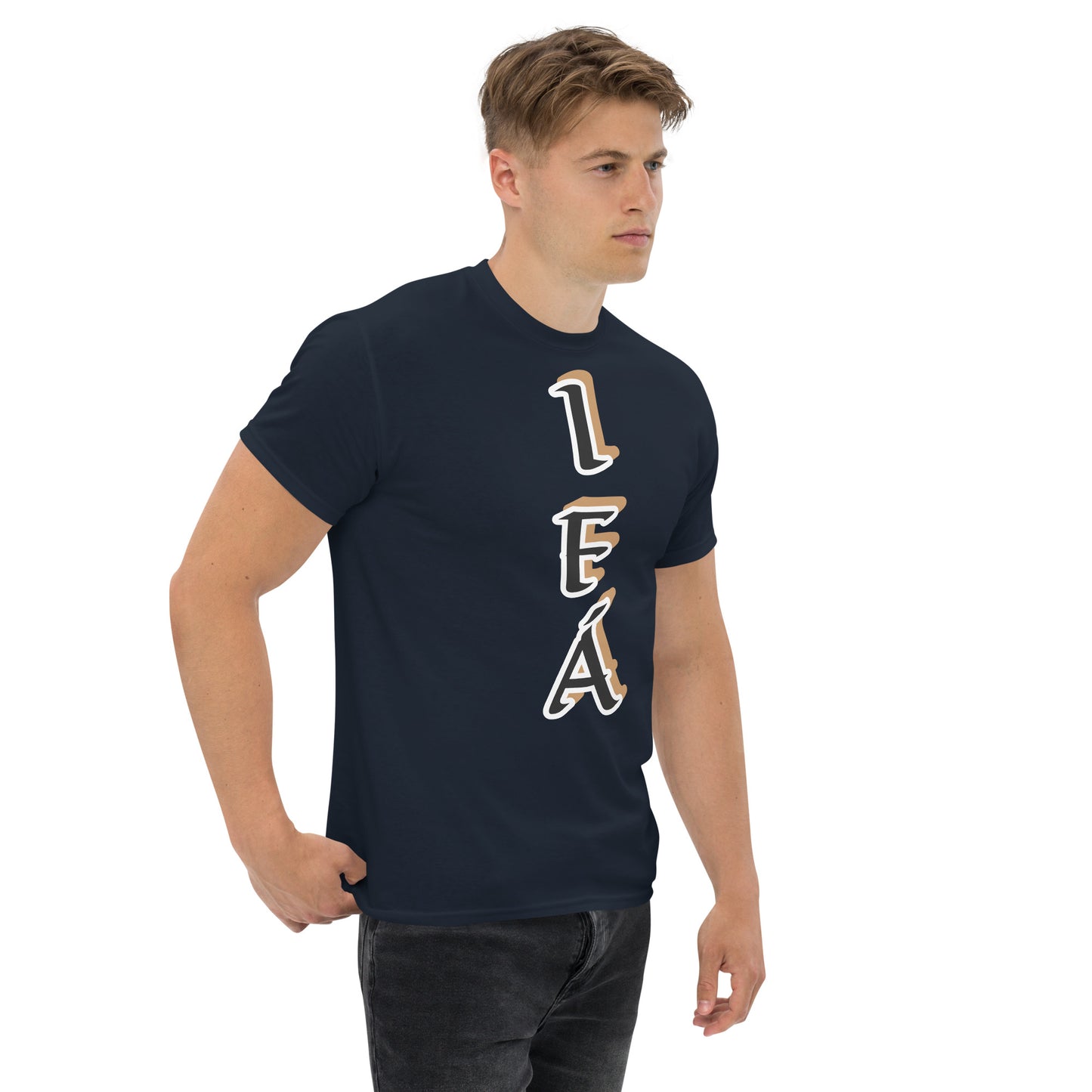 IFÁ Vertical Black/Gold Unisex classic tee