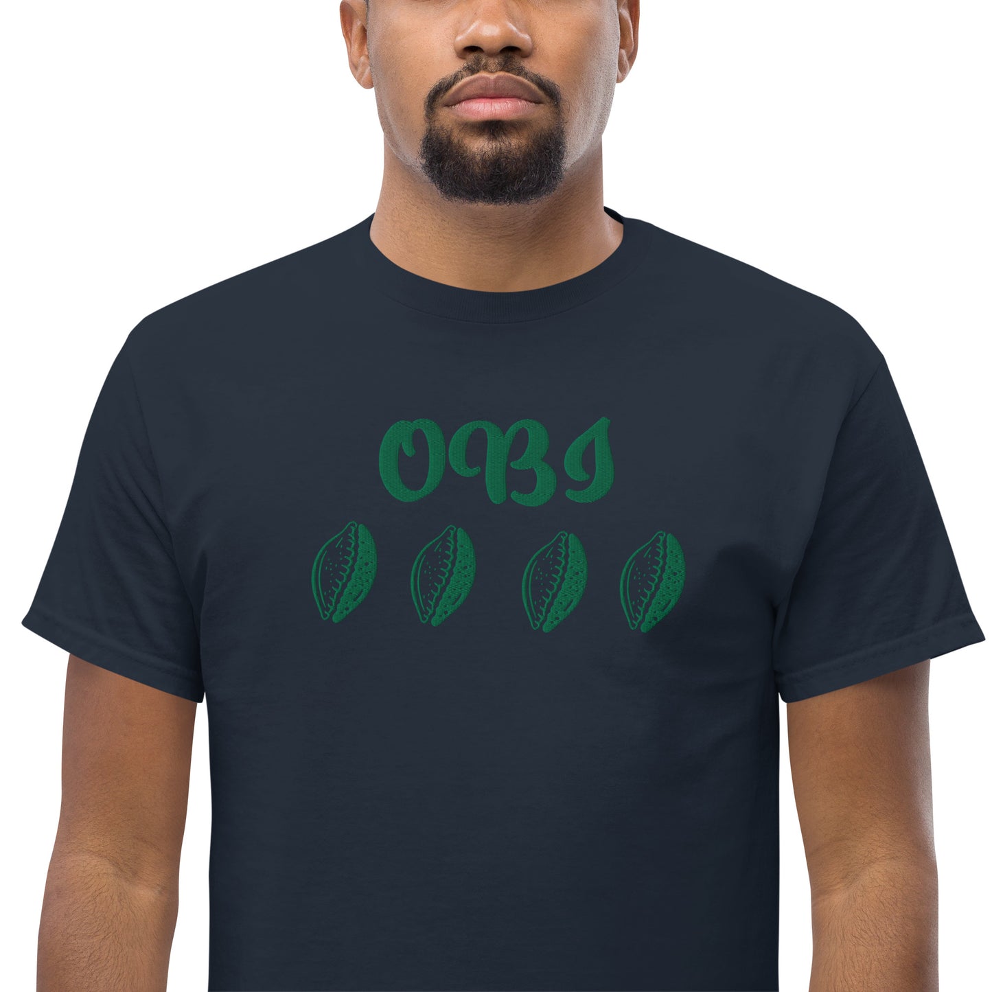 OBI Green Embroidered Unisex classic tee