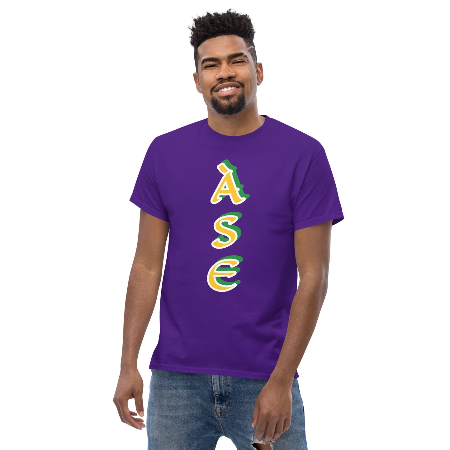 Ase Lucumi reverse vertical Unisex classic tee