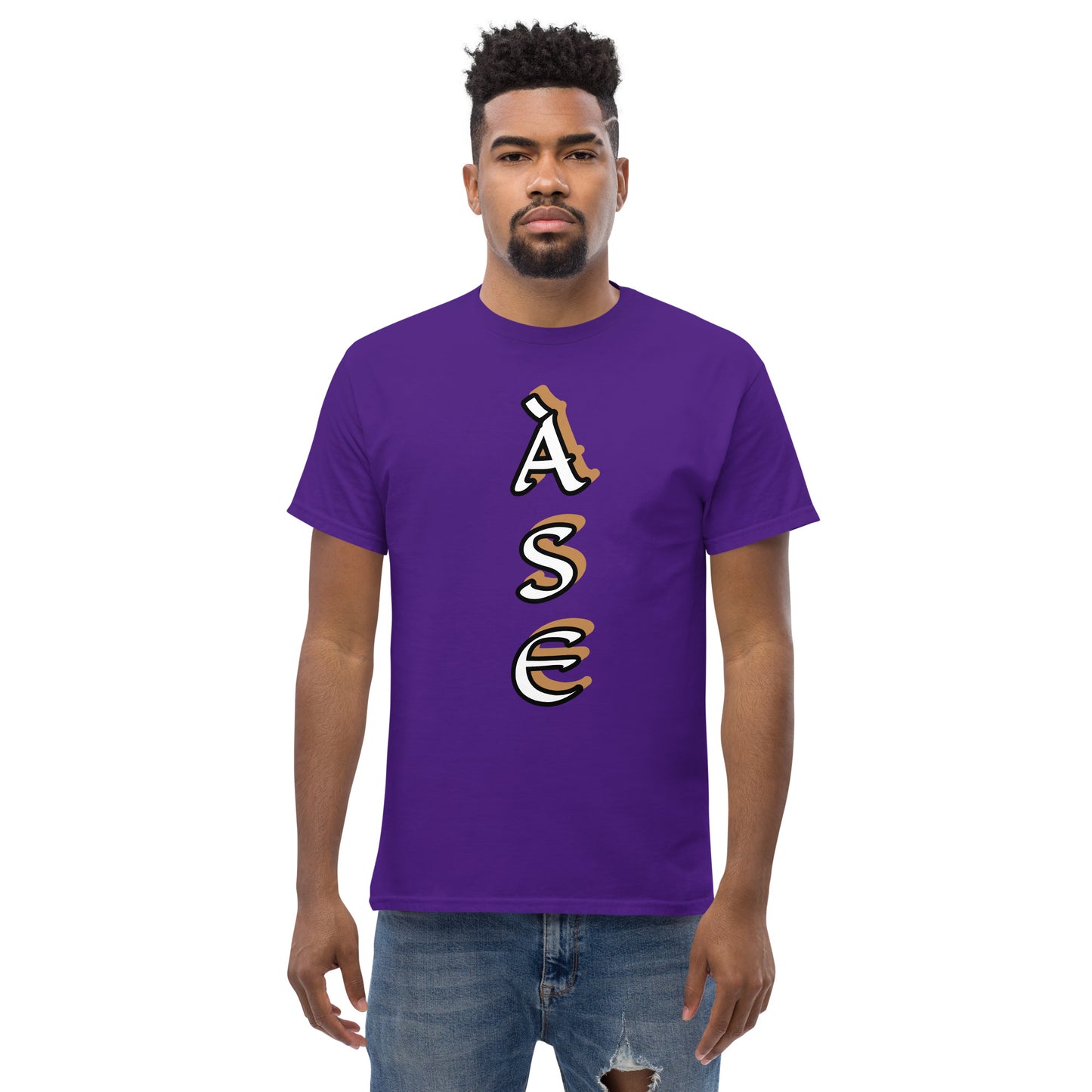 Ase white/gold Unisex classic tee