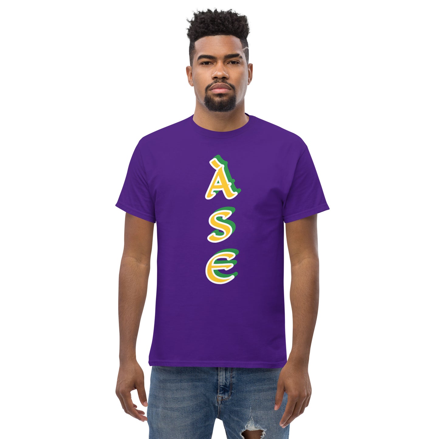 Ase Lucumi reverse vertical Unisex classic tee