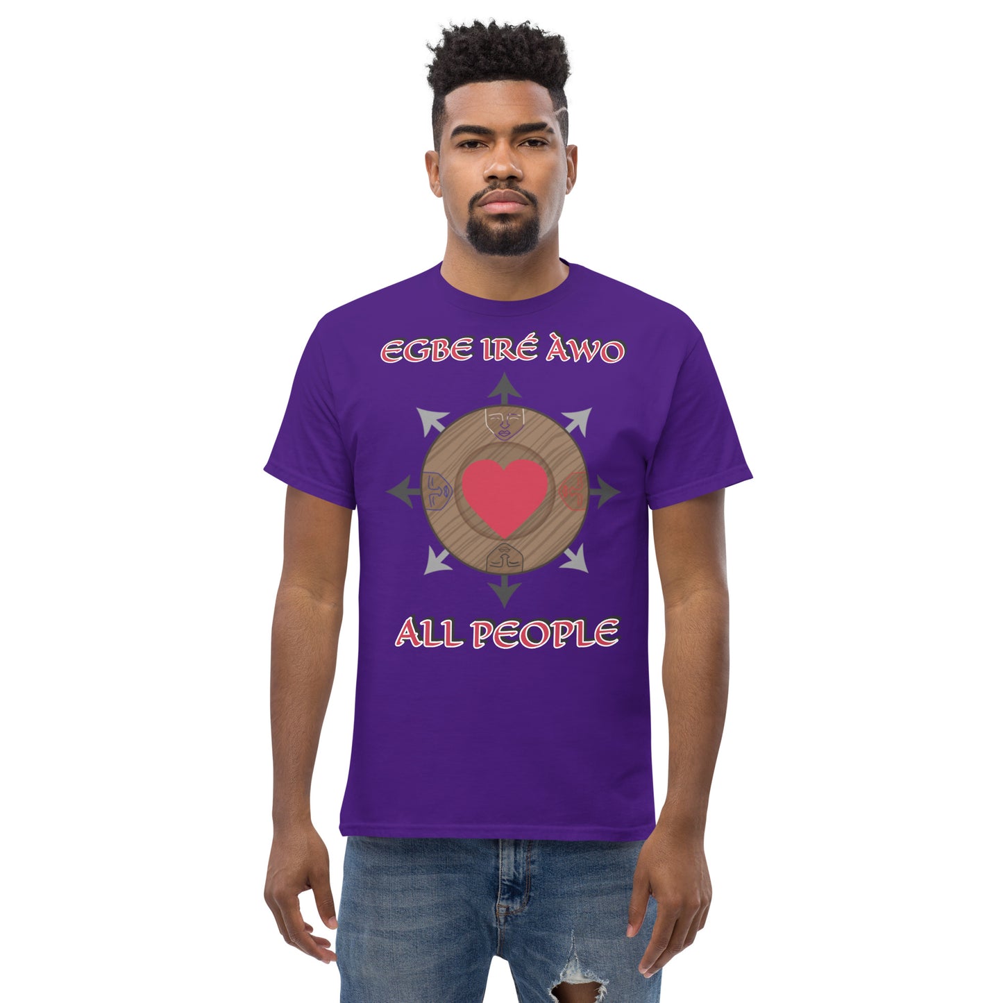 Egbe Ire Awo Logo Love all people Unisex classic tee