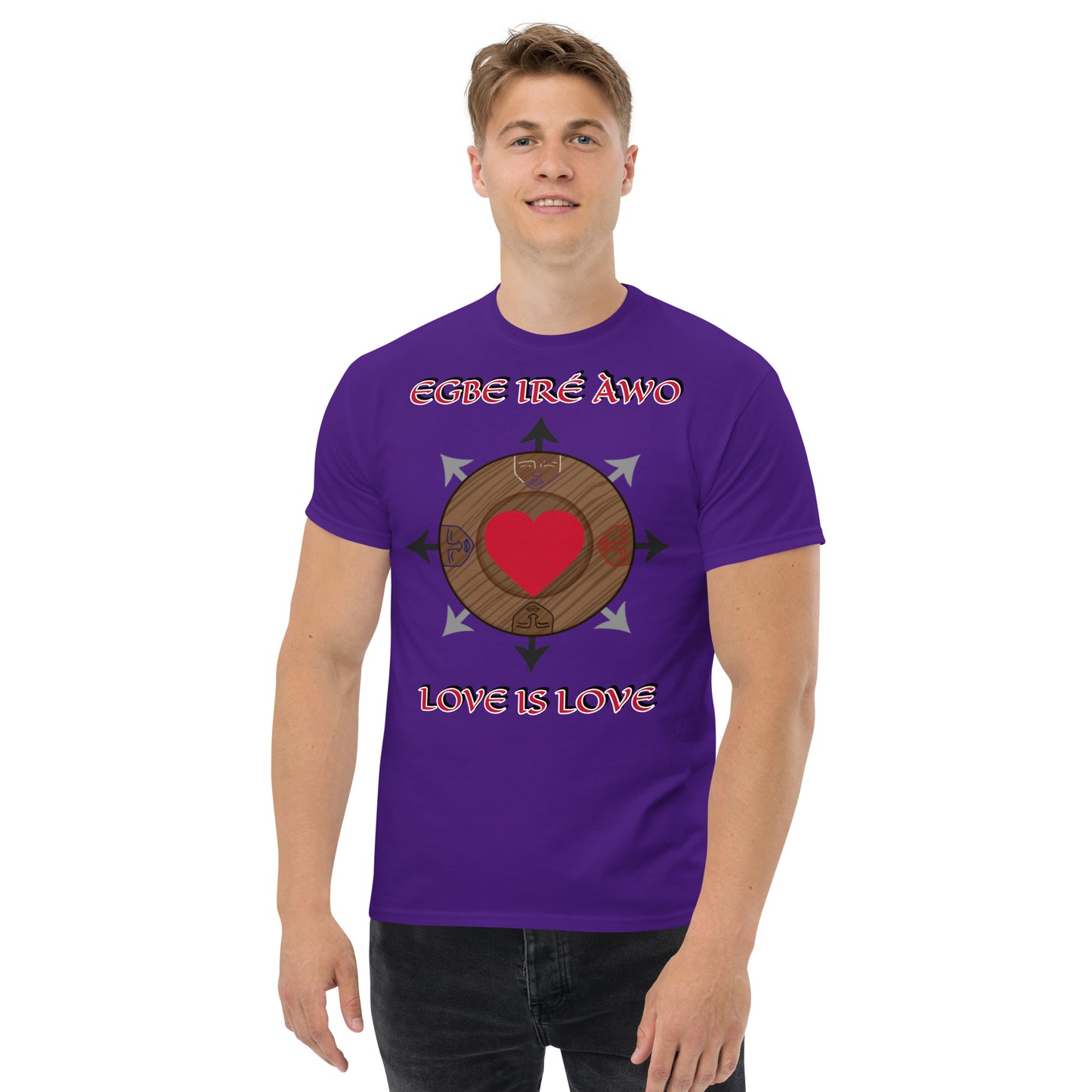 Egbe Ire Awo Logo Love is Love Unisex classic tee