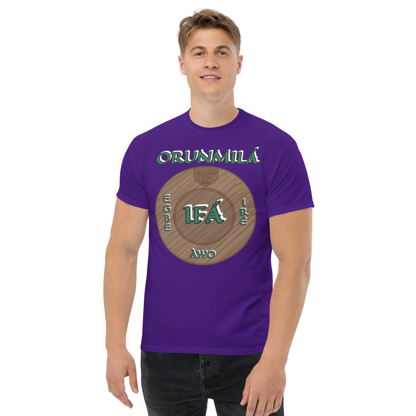 ORUNMILÁ Egbe IRÉ ÀWO Logo  Ifa Aje ju Ogun Unisex classic tee