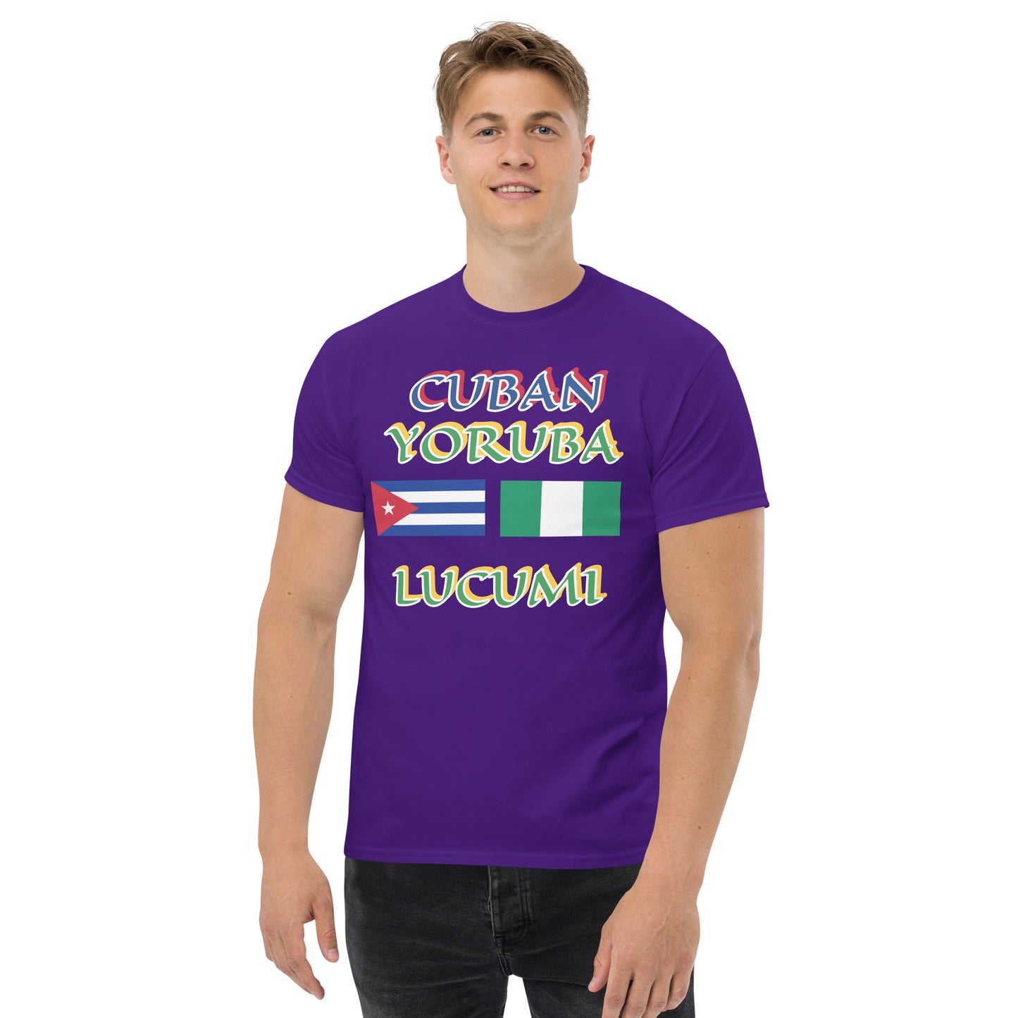 Cuban Yoruba Lucumi Dual Flag Unisex classic tee