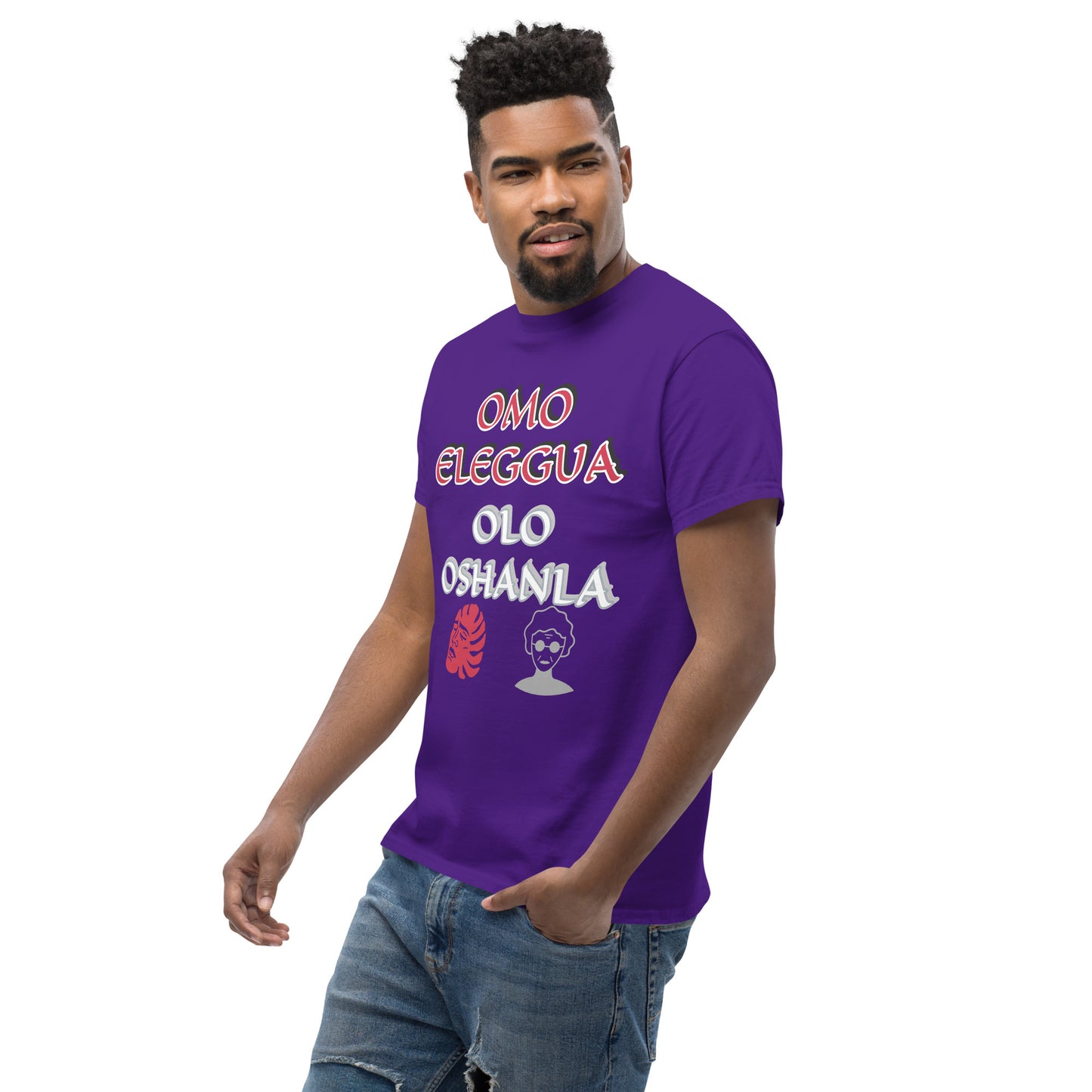 Omo Eleggua Olo OSHANLA icon Lucumi Unisex classic tee