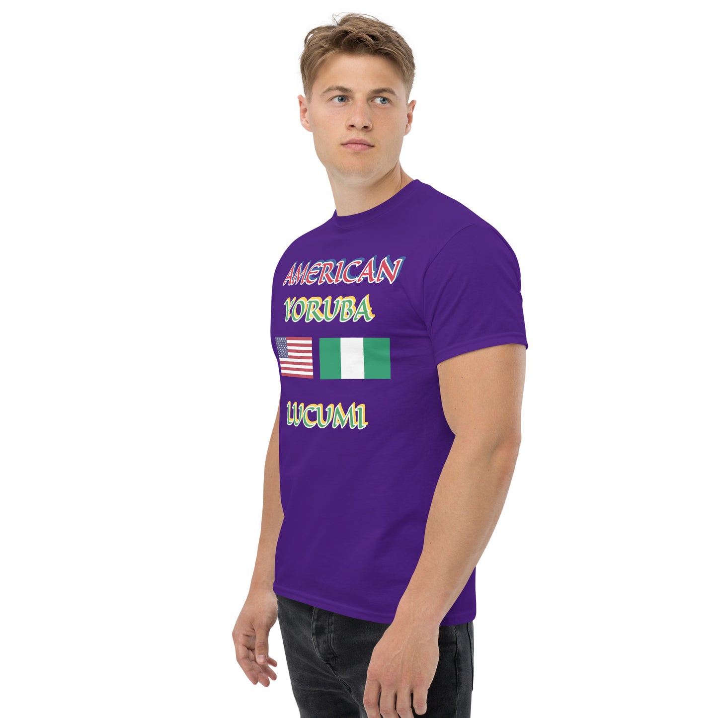 American Yoruba Lucumi Dual Flag Unisex classic tee