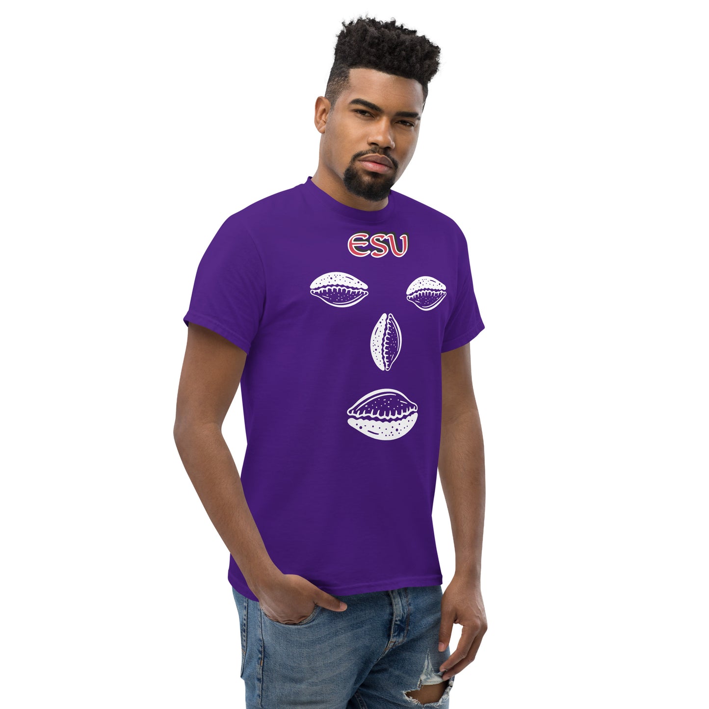 ESU Isese Cowrie White Unisex classic tee